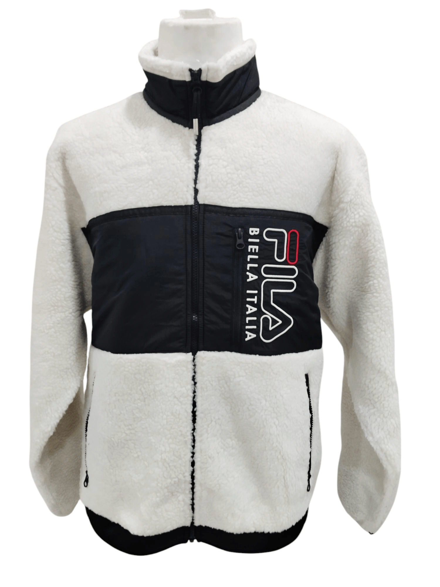 Fila × Vintage Fila Zipper Big Logo Fleece Jacket Size US XL / EU 56 / 4 - 1 Thumbnail
