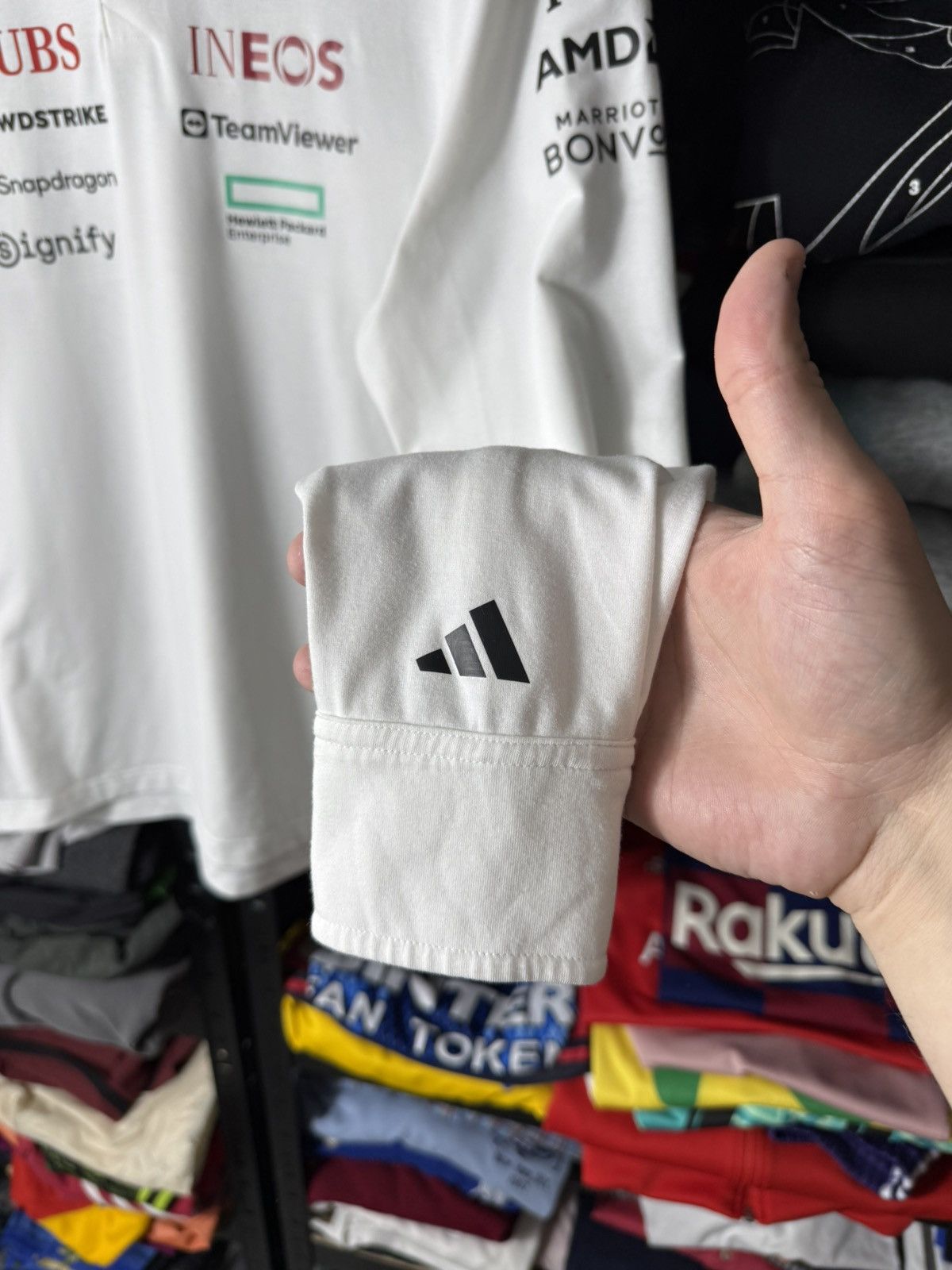 Adidas Adidas Mercedes AMG Petronas F1 Polo Shirt Motorsport Long Size US XS / EU 42 / 0 - 4 Thumbnail