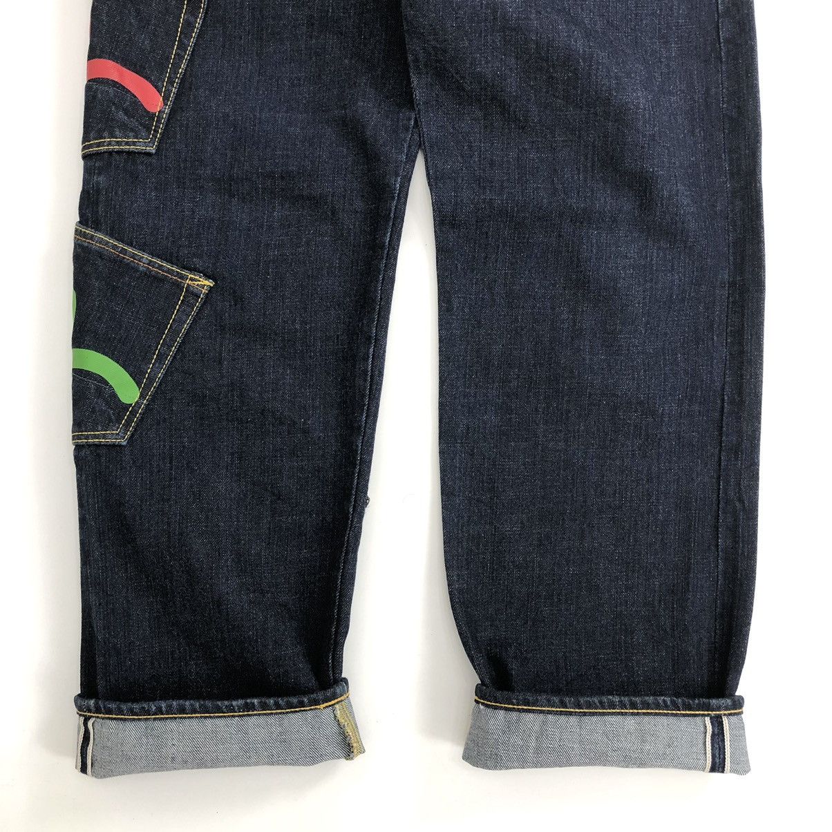 Evisu Rare🔥 Y2K Evisu Daicock Multi Pocket Selvedge Denim Jeans Size US 30 / EU 46 - 16 Thumbnail