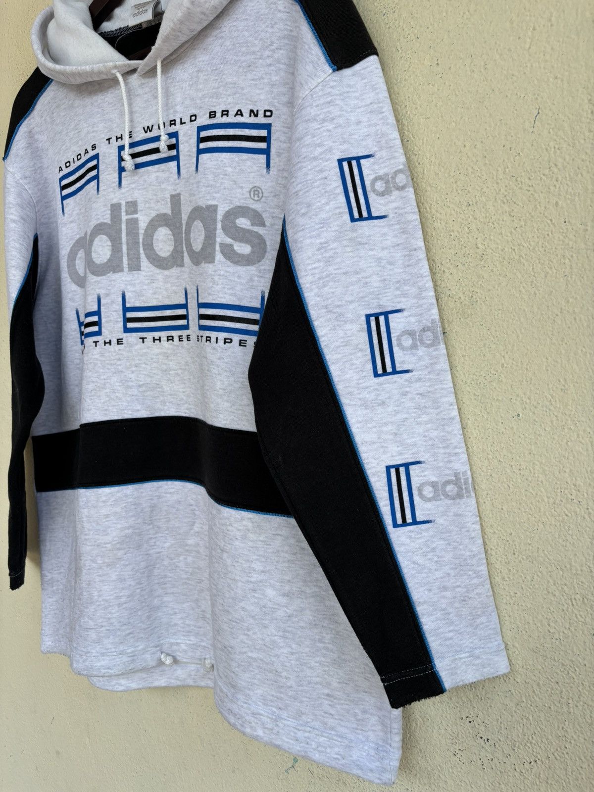 Adidas × Vintage Vintage Adidas Big Logo Hoodie Size US S / EU 44-46 / 1 - 3 Thumbnail