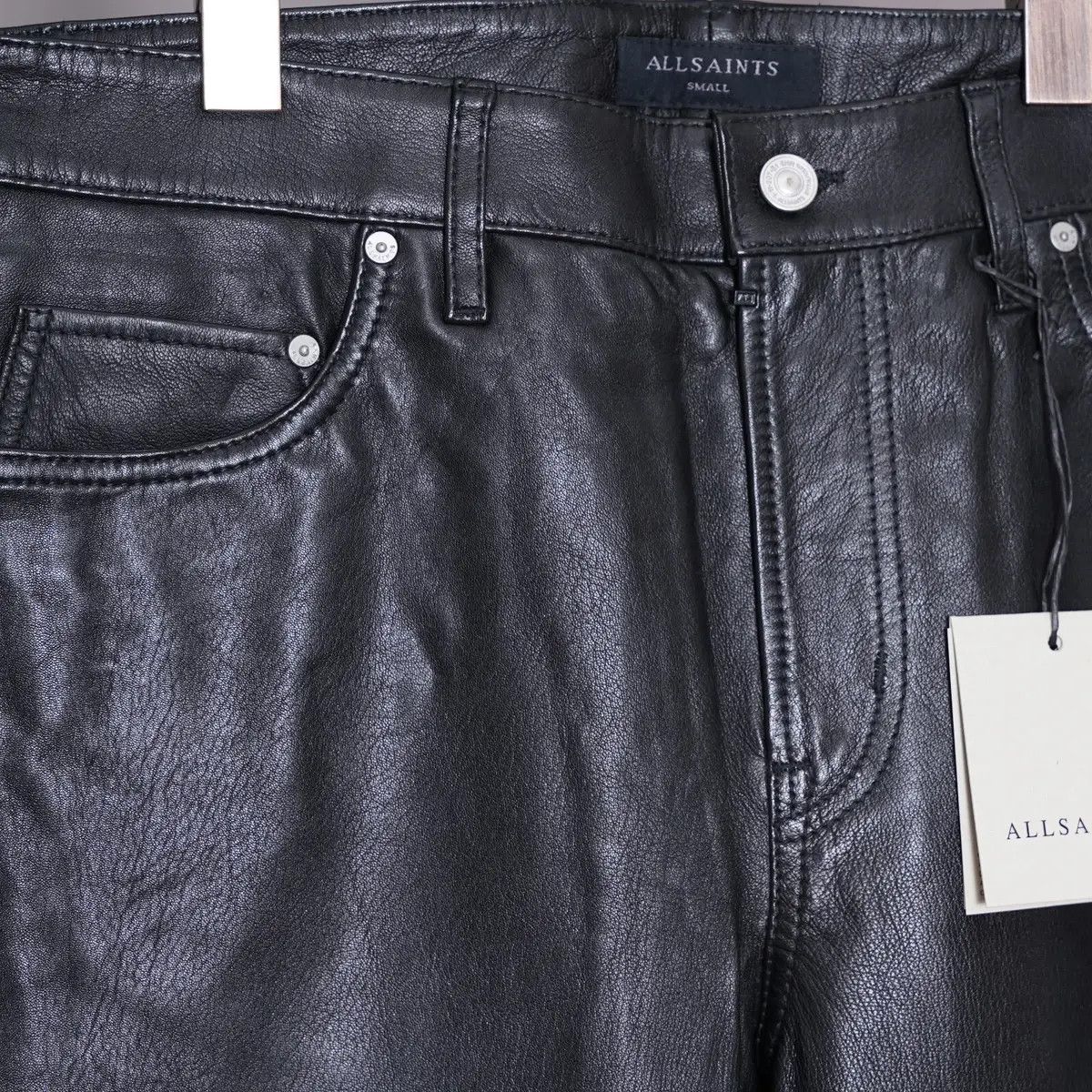 Allsaints AllSaints Lynch Leather Pants (Tailored Fit) – Size M Size US 32 / EU 48 - 8 Thumbnail