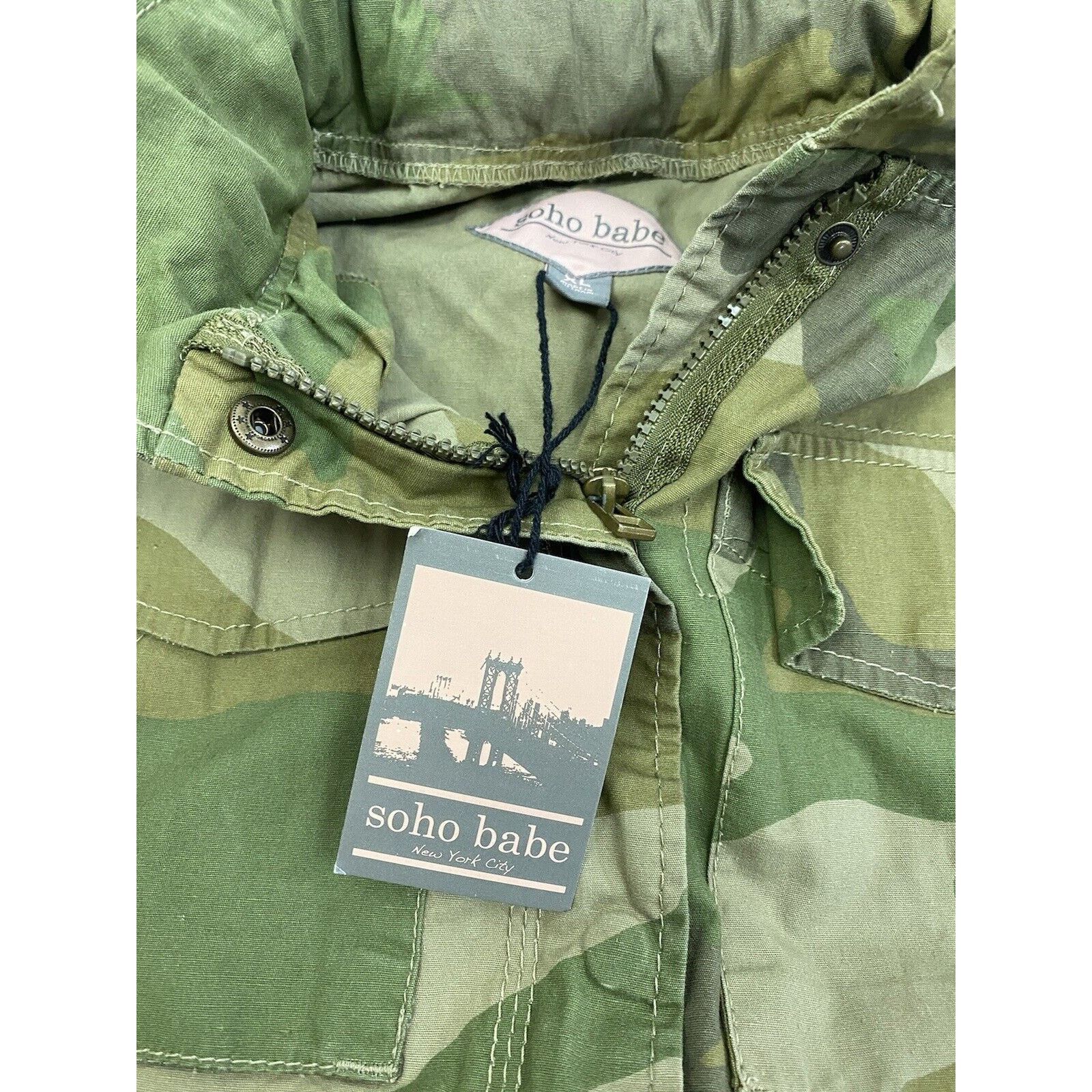 Other NWT Soho Babe Camo Vest XL Colorado Camp Packable Hood Btton Size XL / US 12-14 / IT 48-50 - 7 Thumbnail