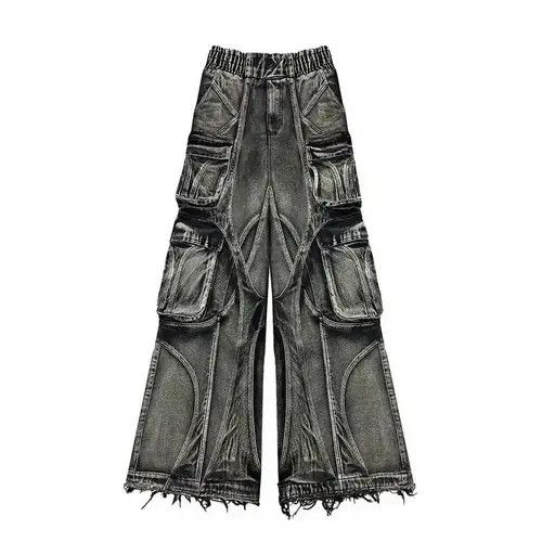 Japanese Brand × Jean Vintage washed and distressed baggy jeans Size US 30 / EU 46 - 4 Thumbnail
