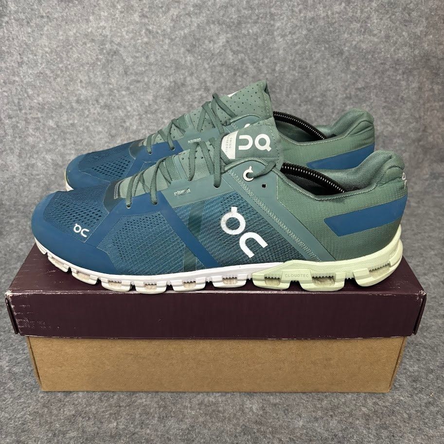 On On Cloudflow Blue Mesh Sneaker Running Shoes Men Size 13 US Size US 13 / EU 46 - 4 Thumbnail