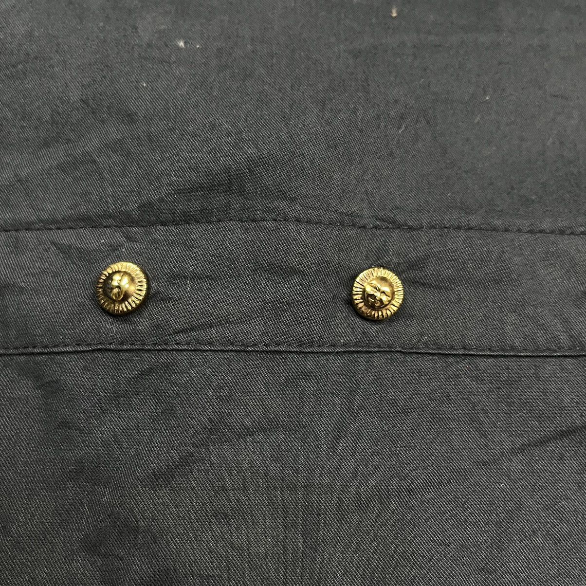 Versace × Vintage Vintage 90s Versace oversized studded medusa button shirt Size US M / EU 48-50 / 2 - 10 Thumbnail