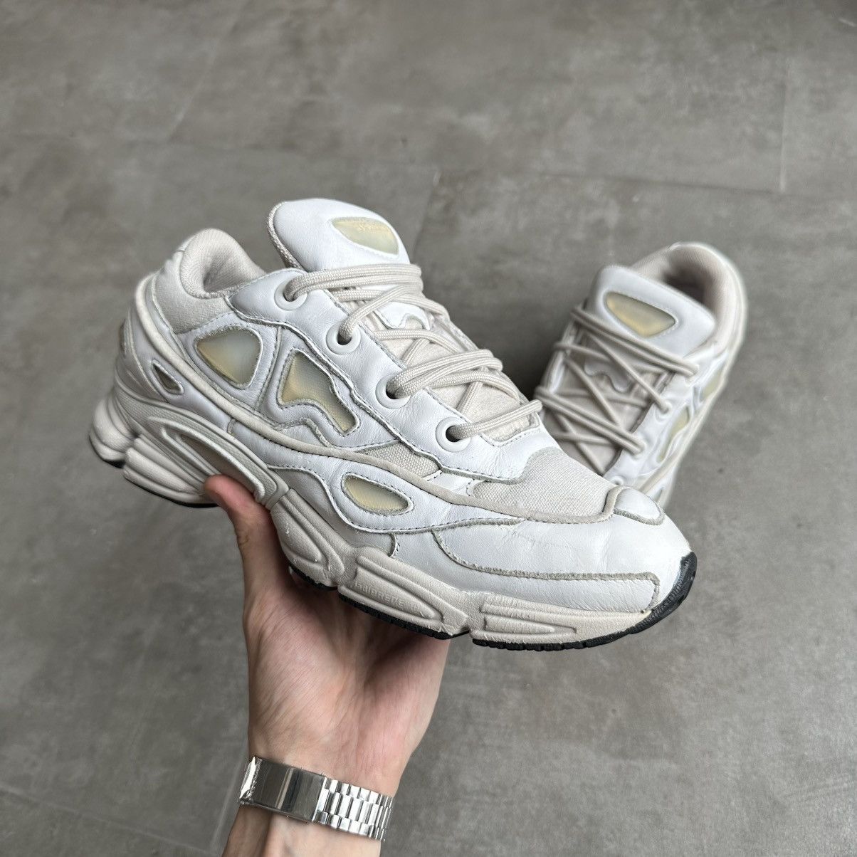 adidas gazelle silver green womens Adidas x Raf Simons Ozweego Silver Pink, US11 - BOPF main image 0