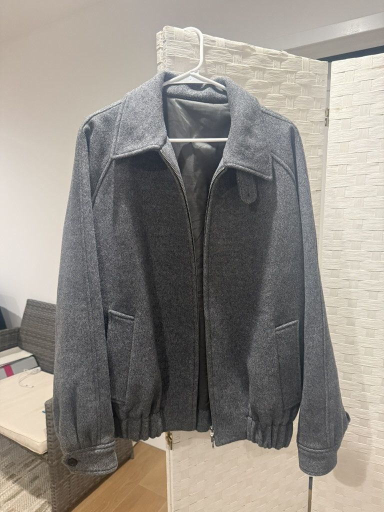Other Blankroom Korean Wool / Cashmere Melange Gray Blouson Jacket Size US L / EU 52-54 / 3 - 2 Thumbnail