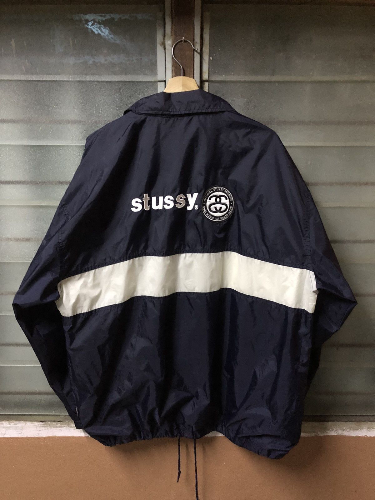 Vintage 90's Stussy Sport Windbreaker Light Jacket