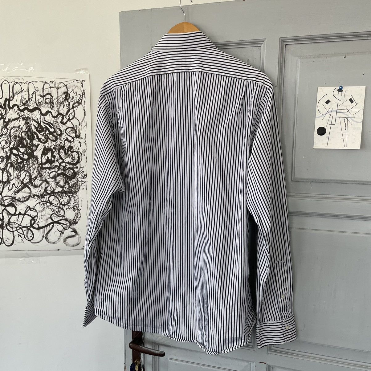 Polo Ralph Lauren Vintage Polo Ralph Lauren Striped Shirt purple logo Size US L / EU 52-54 / 3 - 7 Thumbnail