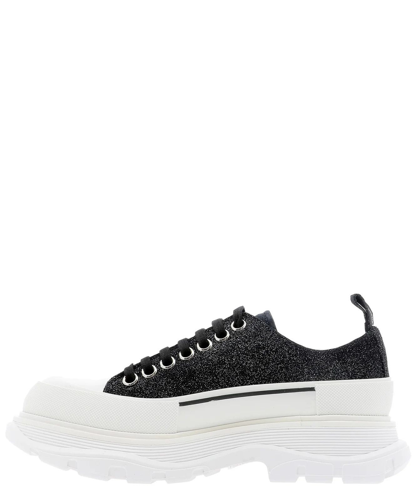 Alexander McQueen o1y0225 Low-Top Sneakers in Black & White Size US 6 / IT 36 - 2 Thumbnail