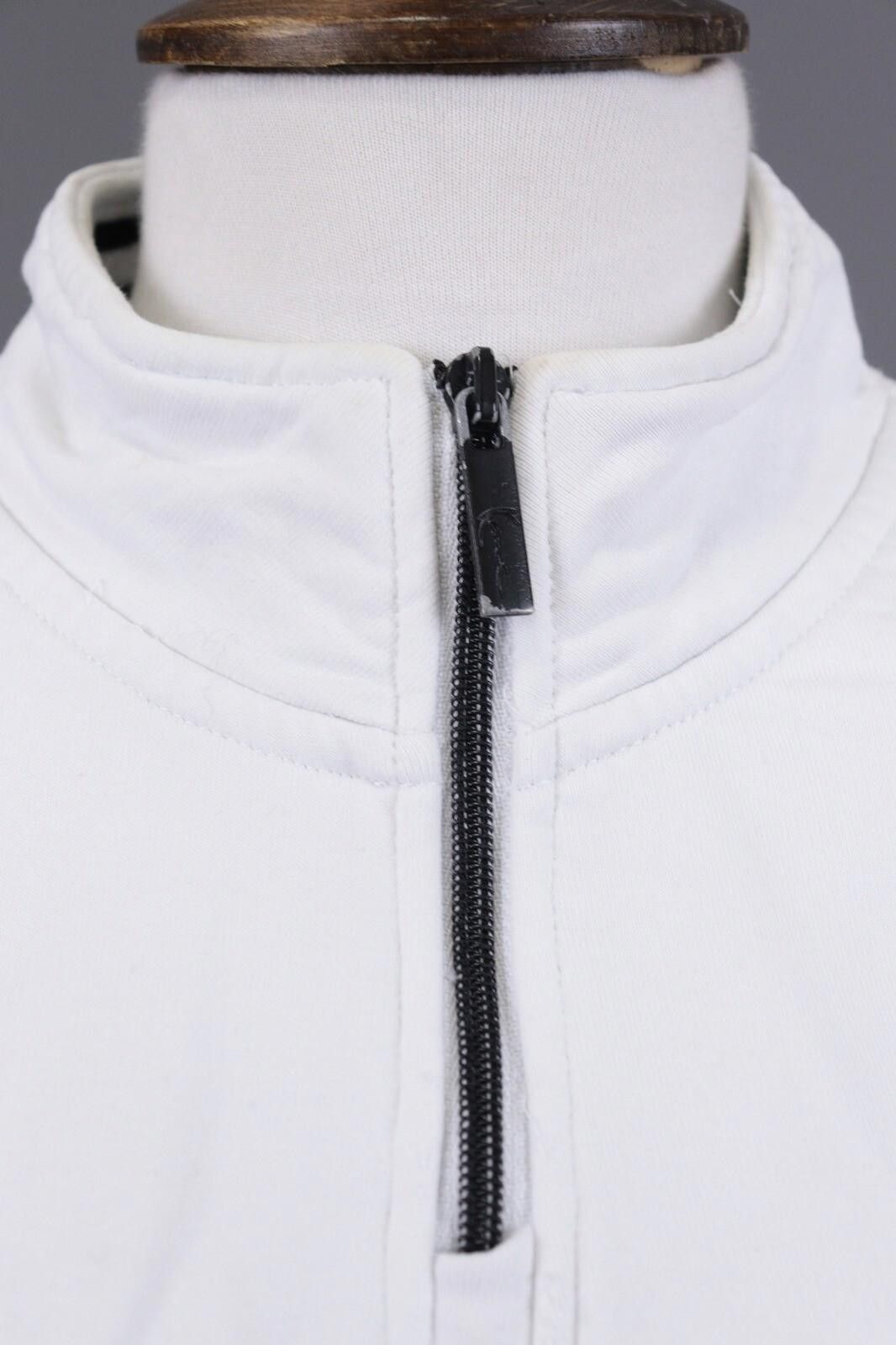 Karl Kani Karl Kani White 1/4 Zip Big Logo High Neck Sweater Size XS Size XS / US 0-2 / IT 36-38 - 6 Thumbnail