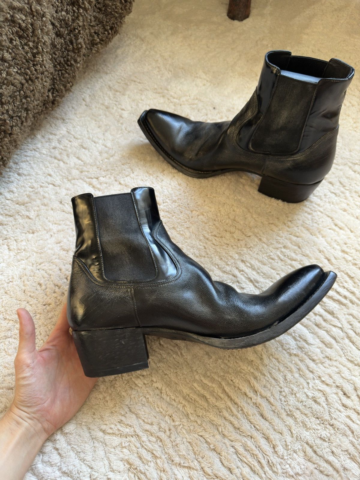 Prada Prada leather used boots Size US 11 / EU 44 - 5 Thumbnail