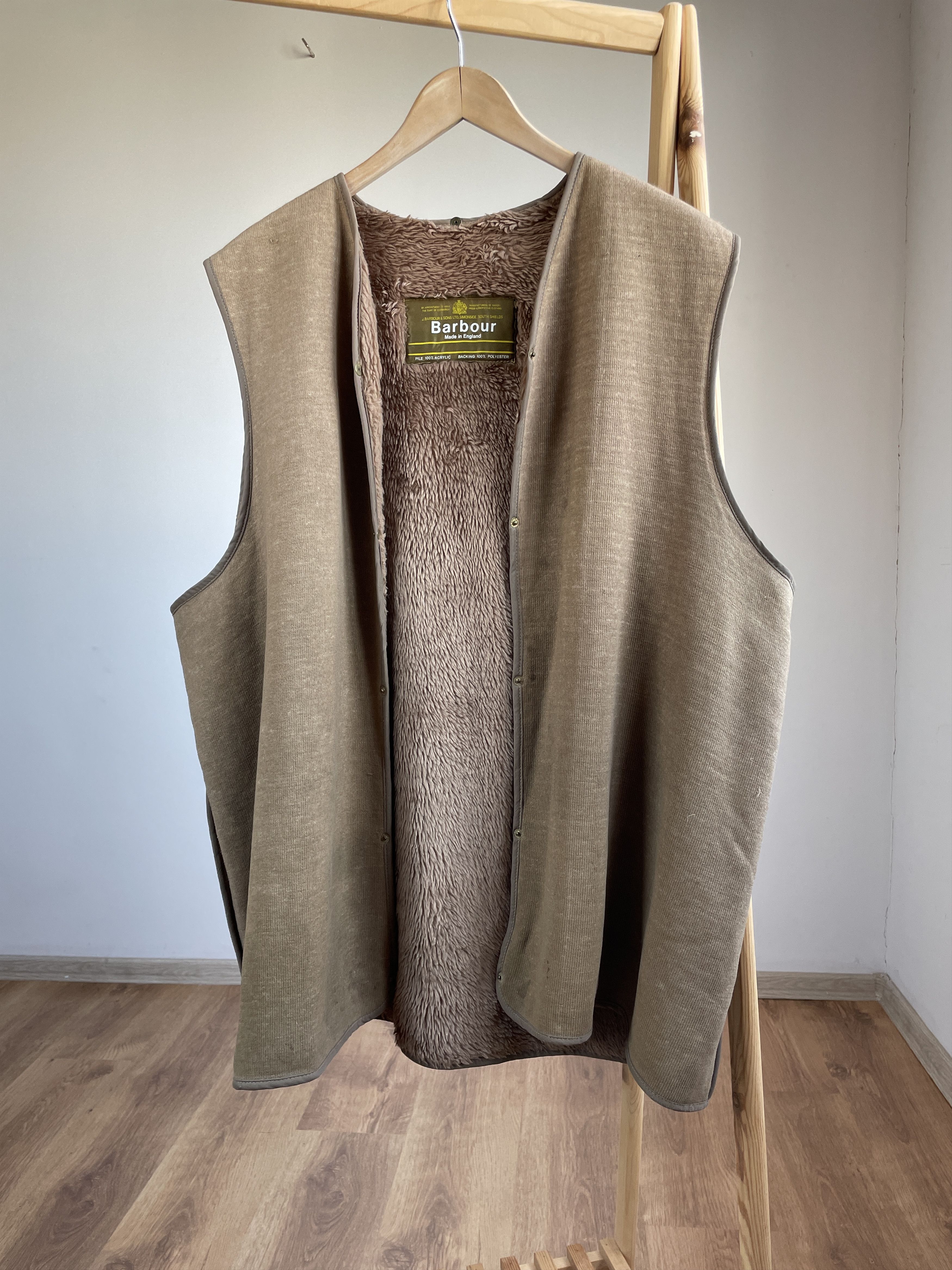 Barbour Barbour Vintage 70's Warm Pile Lining Vest Chest 54'' Size US XXL / EU 58 / 5 - 1 Thumbnail