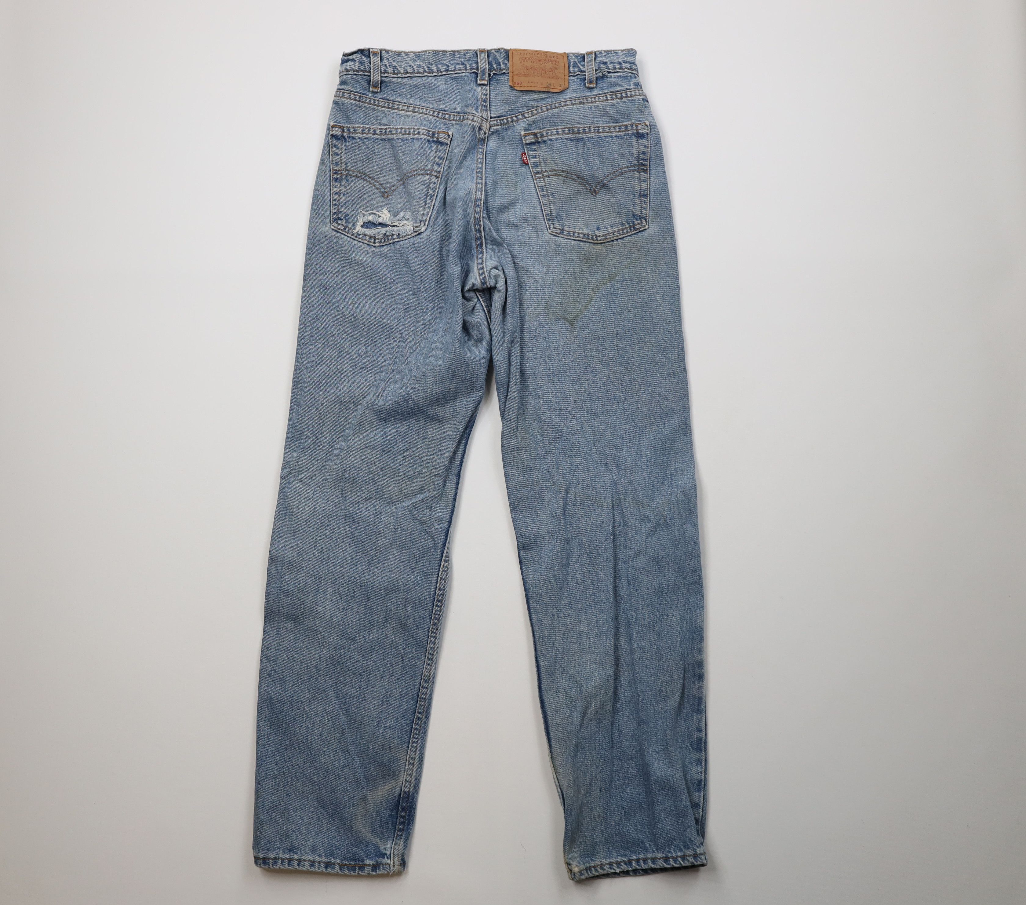 Levi's Vintage 90s Levis 550 Relaxed Fit Denim Jeans Blue USA Size US 34 / EU 50 - 11 Thumbnail
