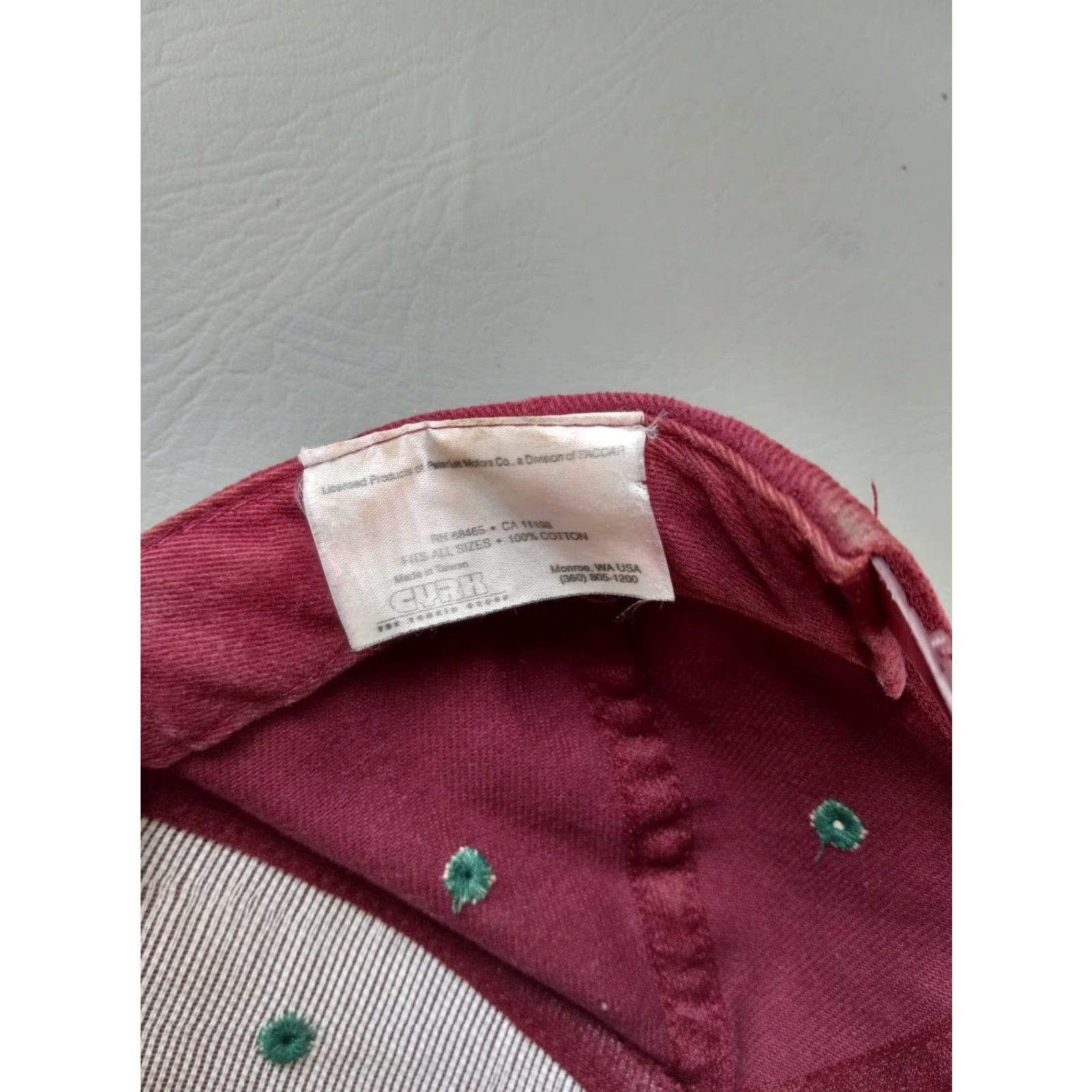 Vintage VINTAGE Cyrk Peterbilt Maroon Adjustable Snapback Hat Cap Mens Size ONE SIZE - 4 Thumbnail