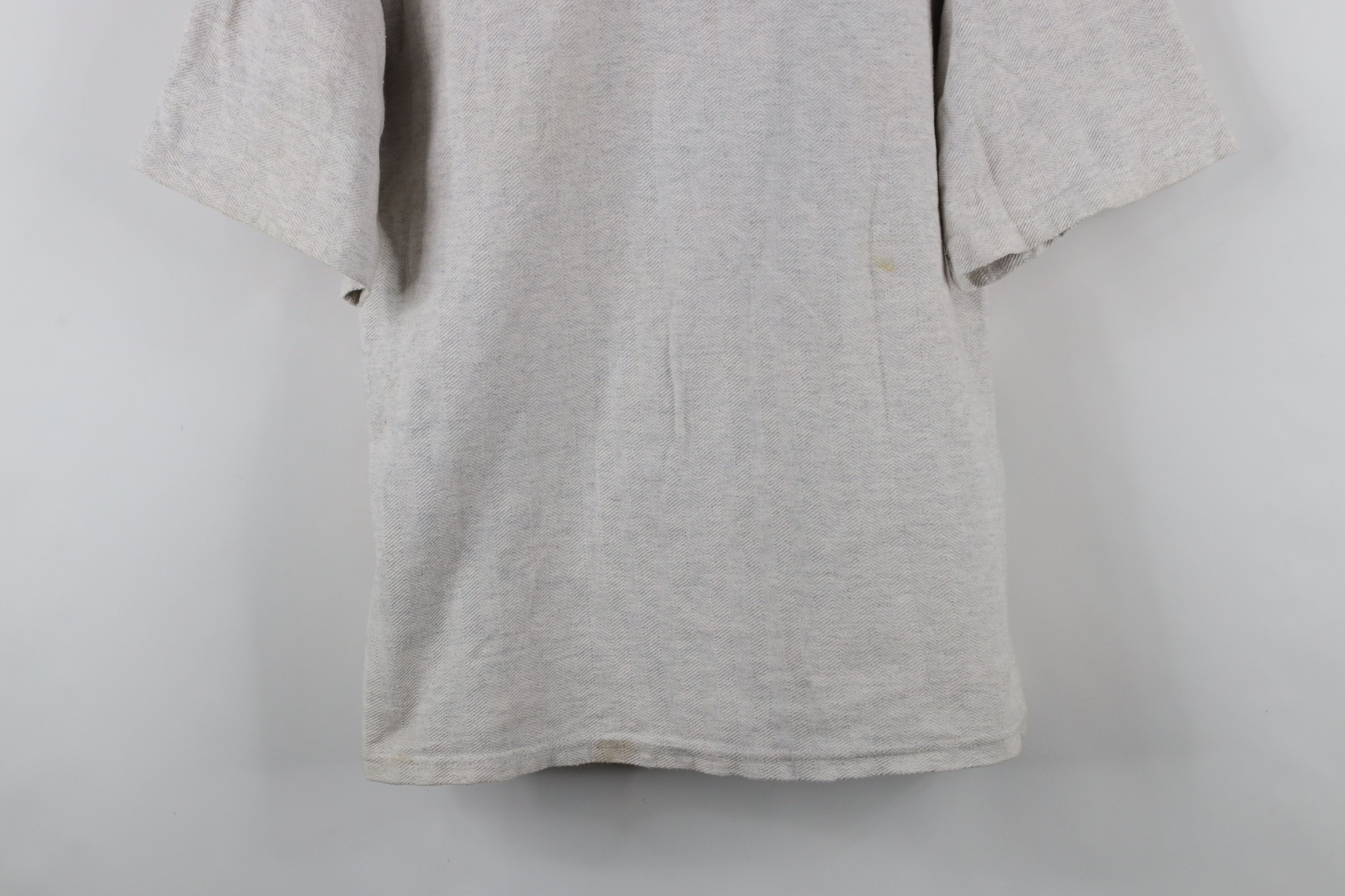 Vintage Vintage 90s Streetwear Heavyweight Herringbone T-Shirt USA Size US L / EU 52-54 / 3 - 3 Thumbnail