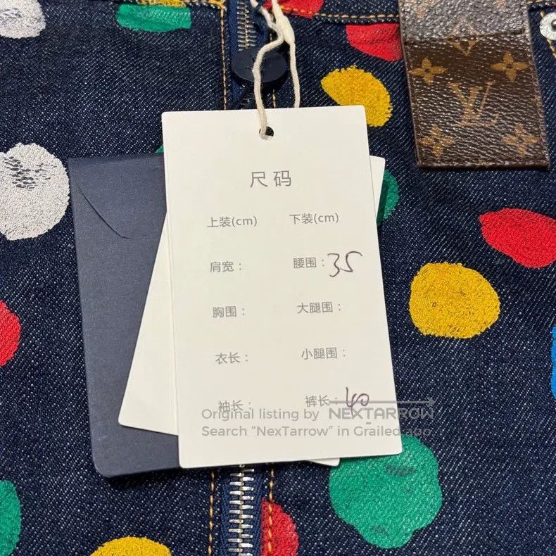 Louis Vuitton Louis Vuitton Yayoi Kusama co-branded polka-dot denim skir Size 37" - 6 Thumbnail