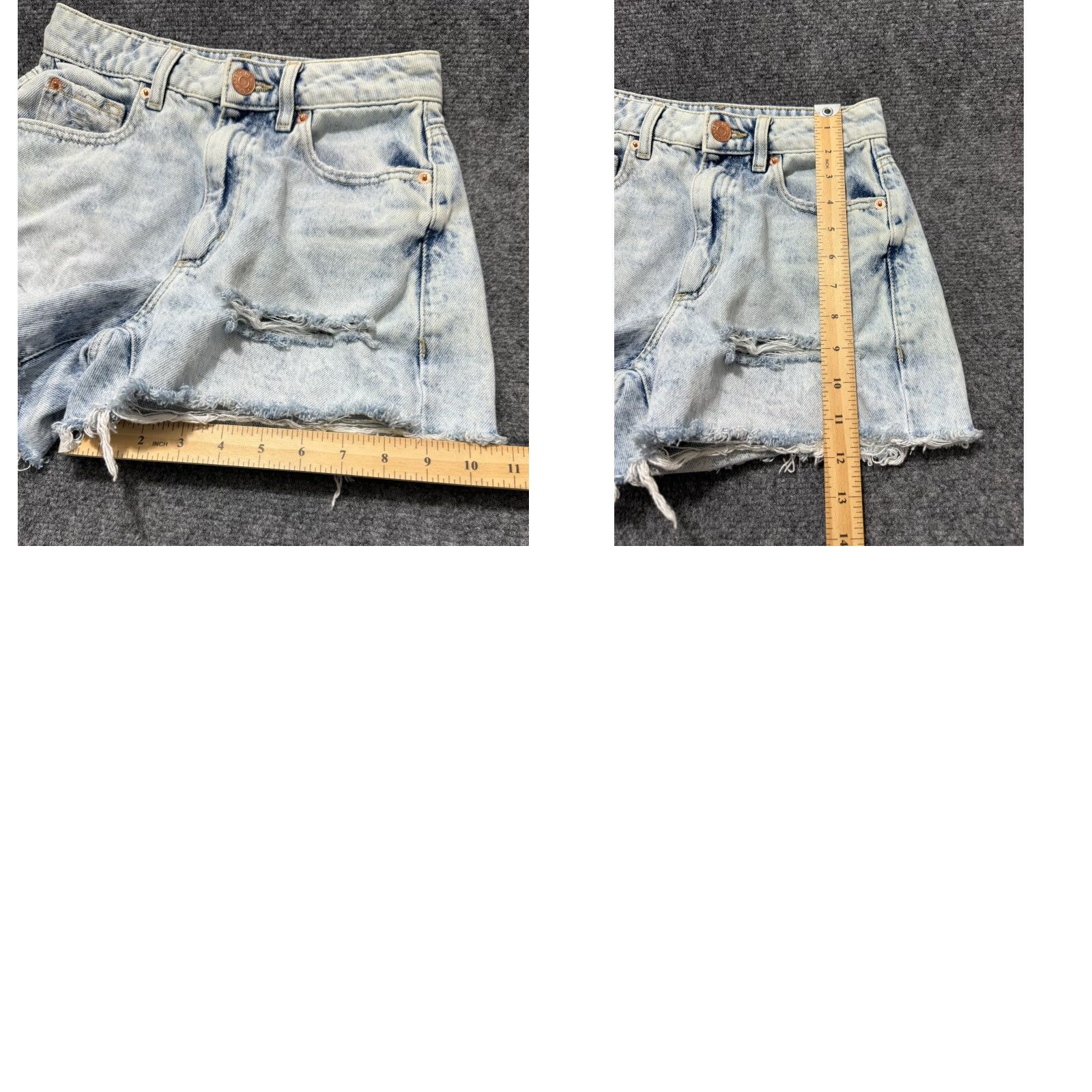 Garage Garage Denim Distressed Ripped Mom Women's Jean Shorts Size 0 Light Blue Size 42" / US 20 - 8 Thumbnail