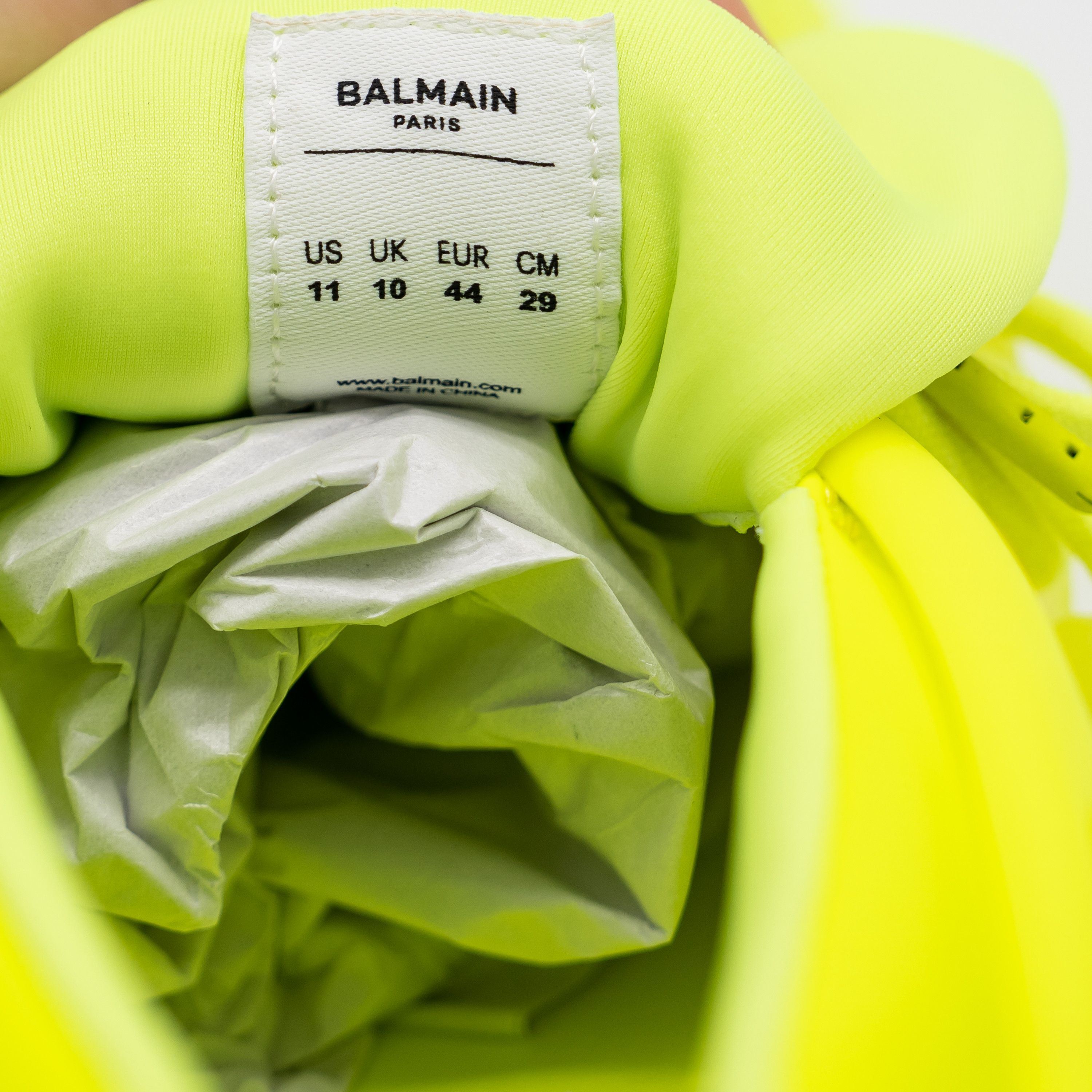 Balmain 44 11 US Balmain Unicorn Neon Green Sneakers Neoprene Size US 11 / EU 44 - 11 Thumbnail