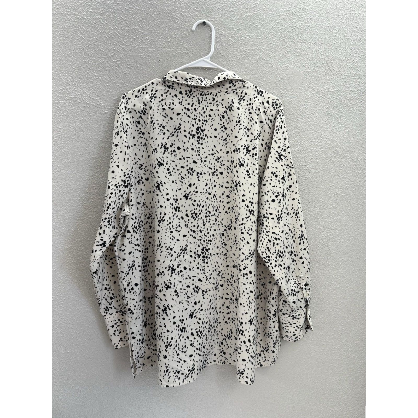 Vintage A New Day Womens Shirt Size XXL Tan Black Animal Print Long Sleeve Button Up Size XXL / US 16-18 / IT 52-54 - 6 Thumbnail
