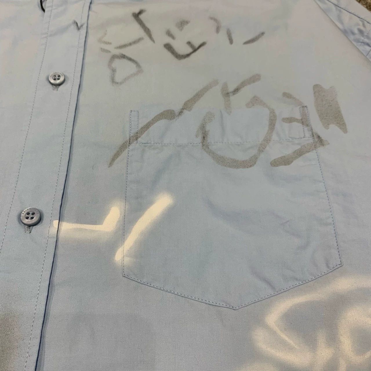 Balenciaga Balenciaga SS23 blue printed graffiti shirt jacket-2505 Size US M / EU 48-50 / 2 - 6 Thumbnail