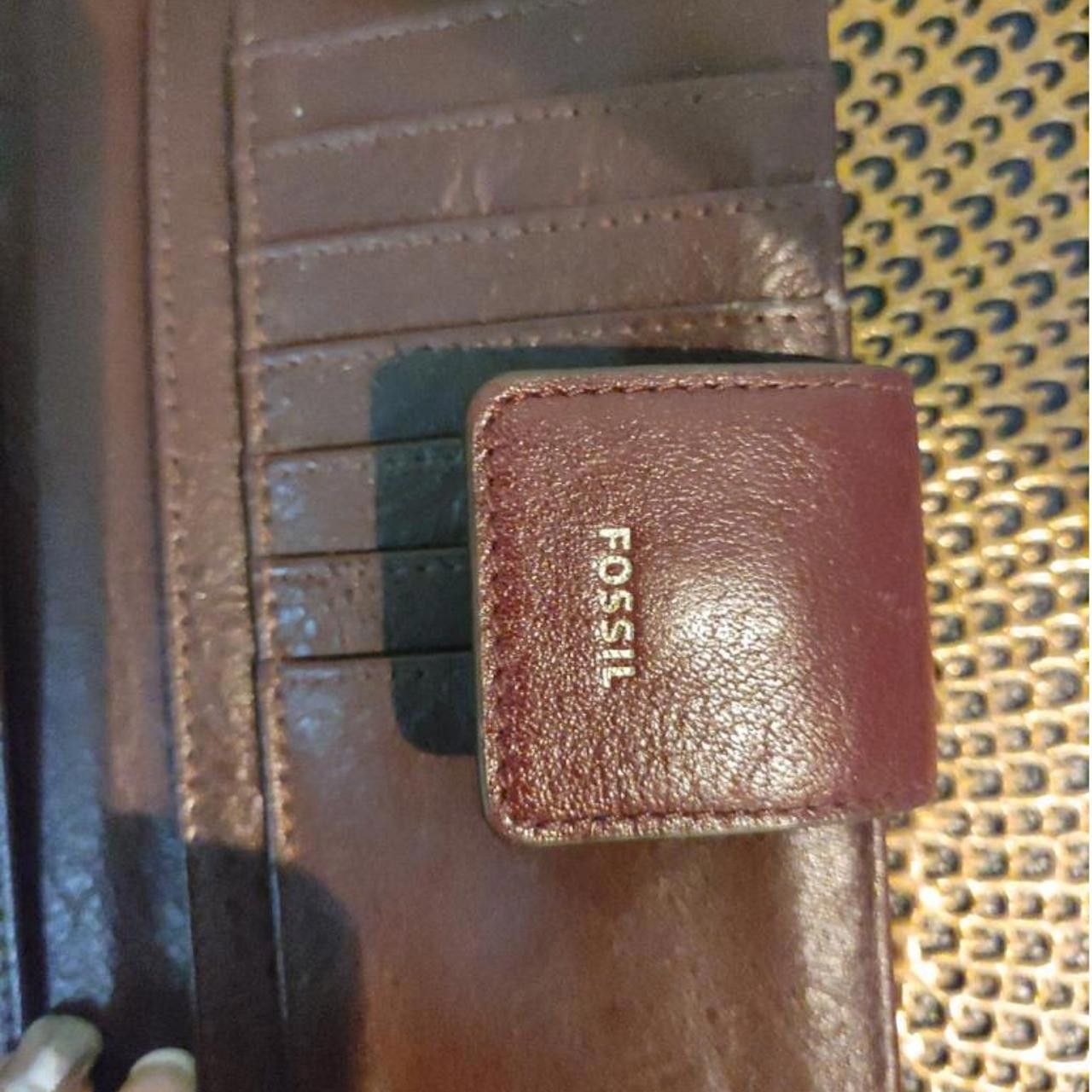 Fossil Fossil Women's Leather Wallet - Elegant Burgundy Design Size ONE SIZE - 4 Thumbnail