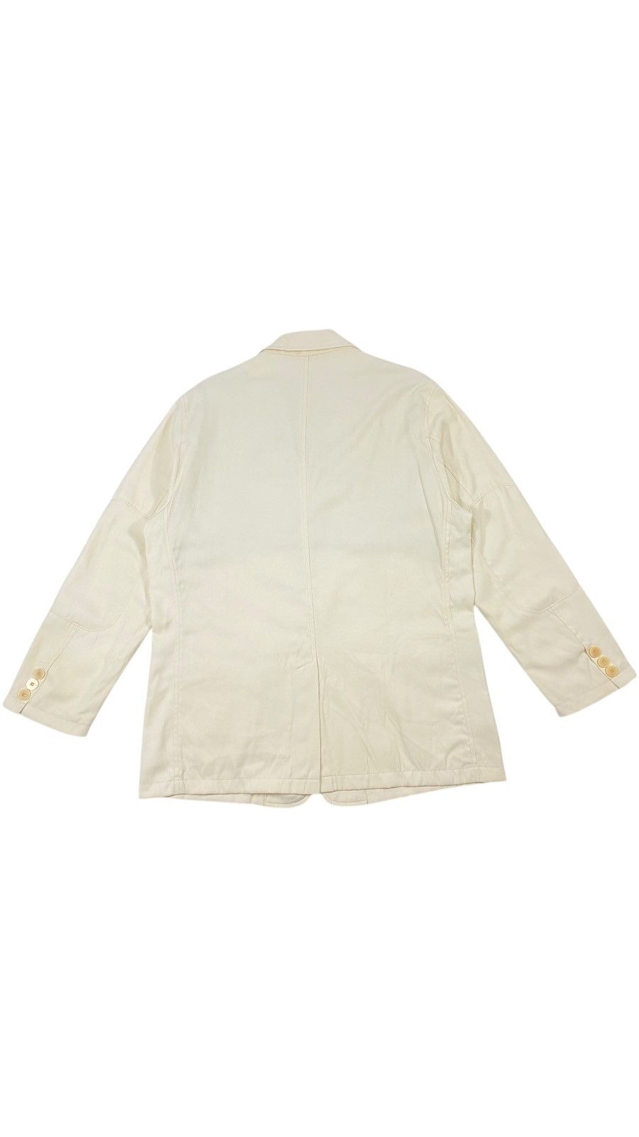 Canali 🔥LASTDROP🔥 Canali Milk Nylon Zip Pocket Blazer Nylon Jacket Size US XL / EU 56 / 4 - 2 Thumbnail