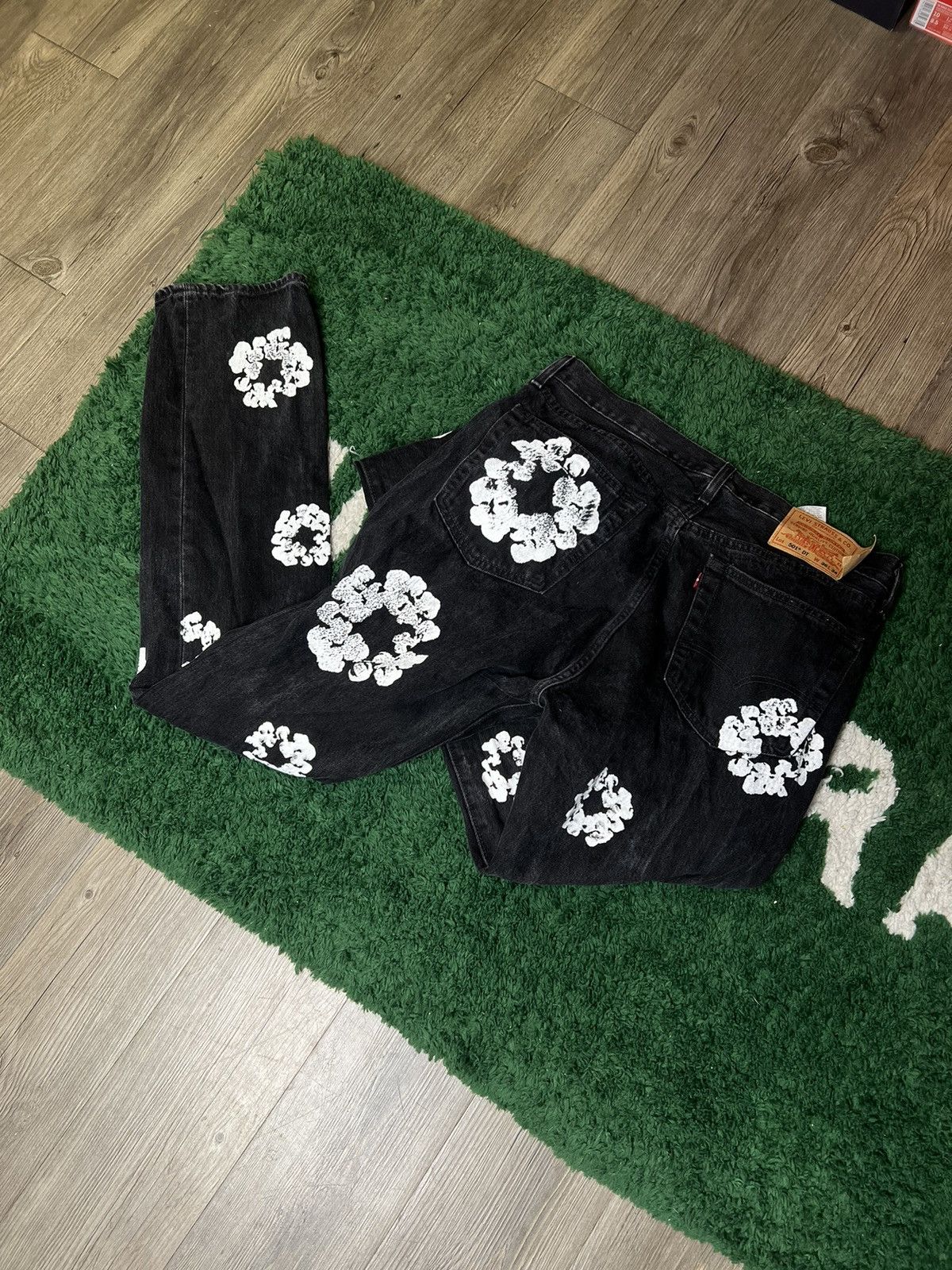 DENIM TEARS Denim Tears X Levis Cotton Wreath jeans Black Size US 36 / EU 52 - 2 Thumbnail