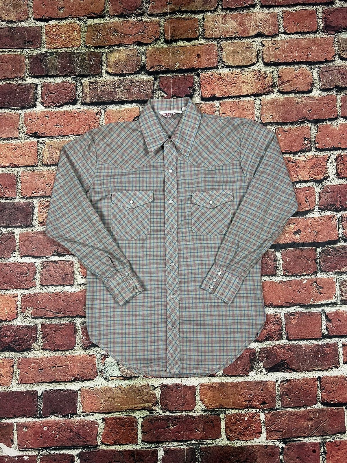 Vintage Vintage Western Button Up Pearl Snap Walthman Western Wear Size US M / EU 48-50 / 2 - 1 Thumbnail