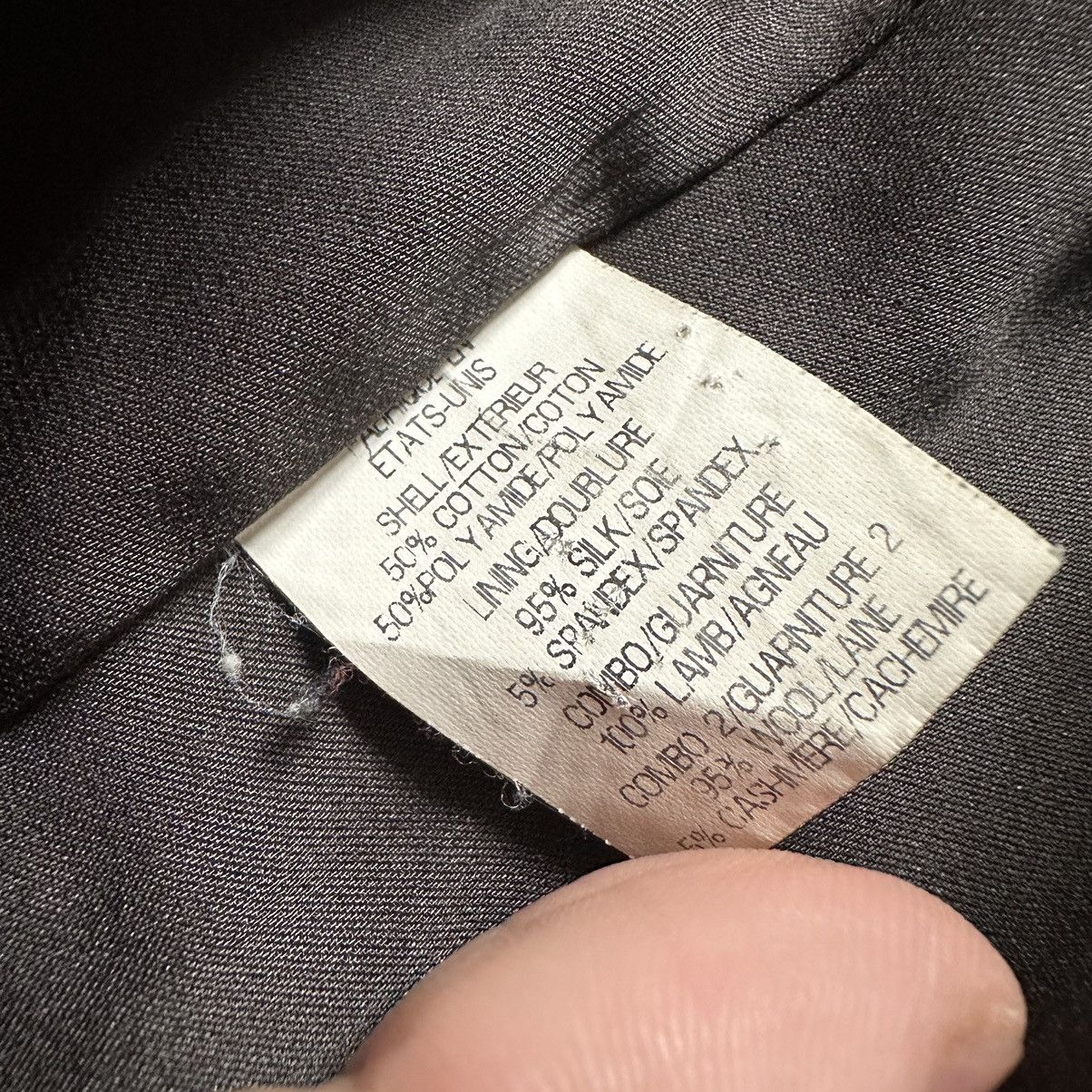 Helmut Lang Helmut Lang Leather and Wool Jacket Rare Women’s Size:S Size S / US 4 / IT 40 - 15 Thumbnail