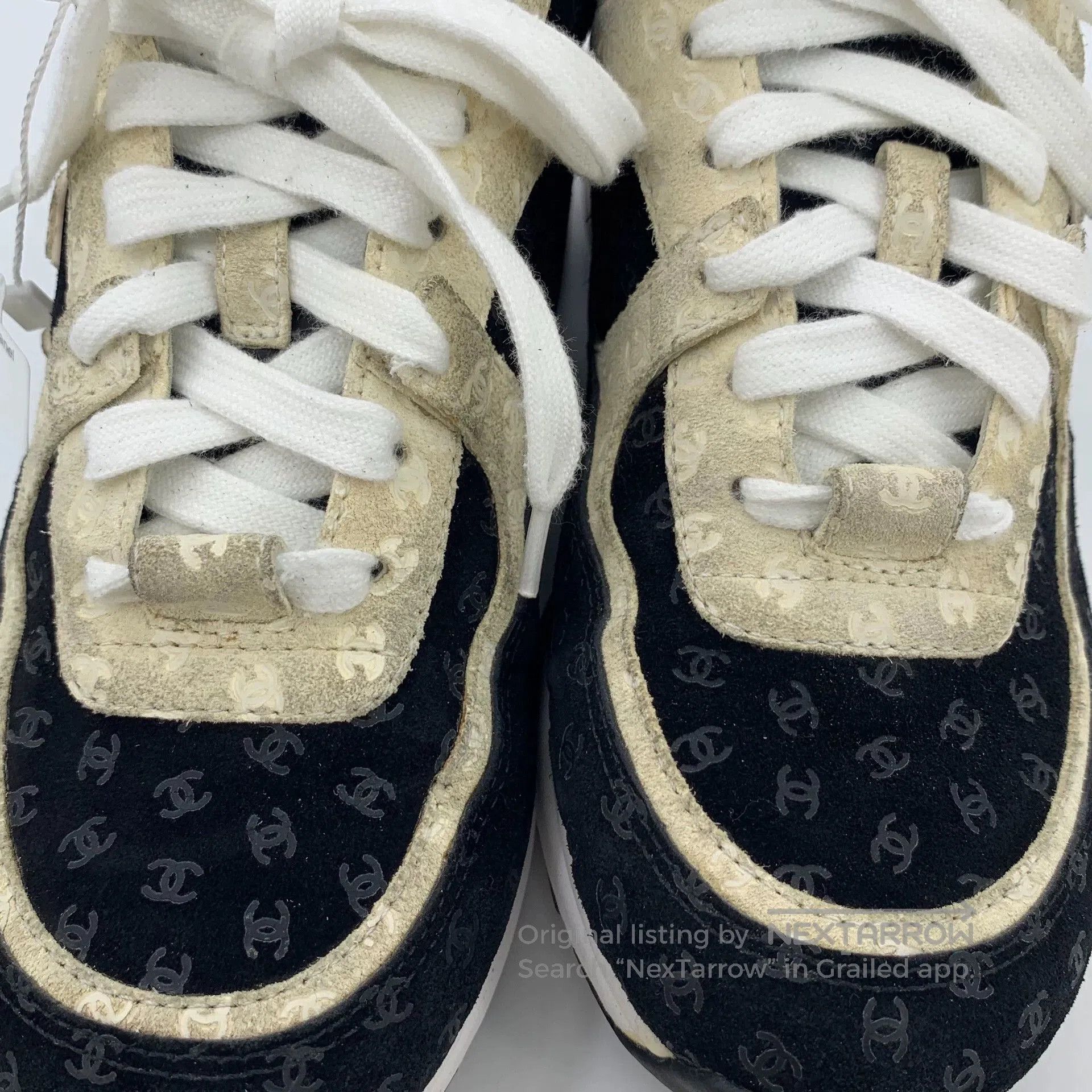 Chanel Chanel Logo Print Casual Sneakers. Size US 5 / IT 35 - 8 Thumbnail