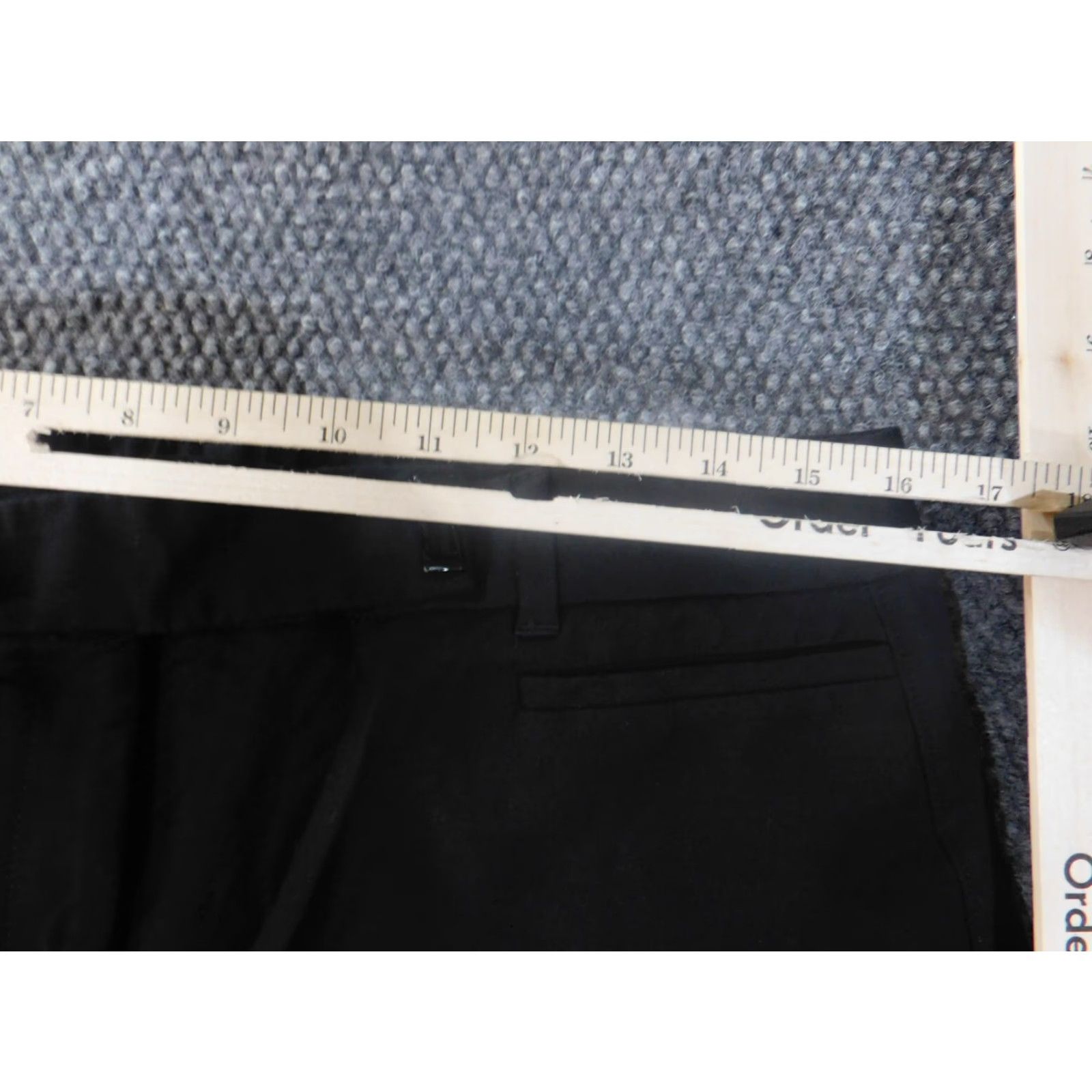 White House Black Market White House Black Market Pants 12 Black Slim Cropped Womens Cuffed Stretch Cotton Size 24" / US 00 / IT 34 - 7 Thumbnail