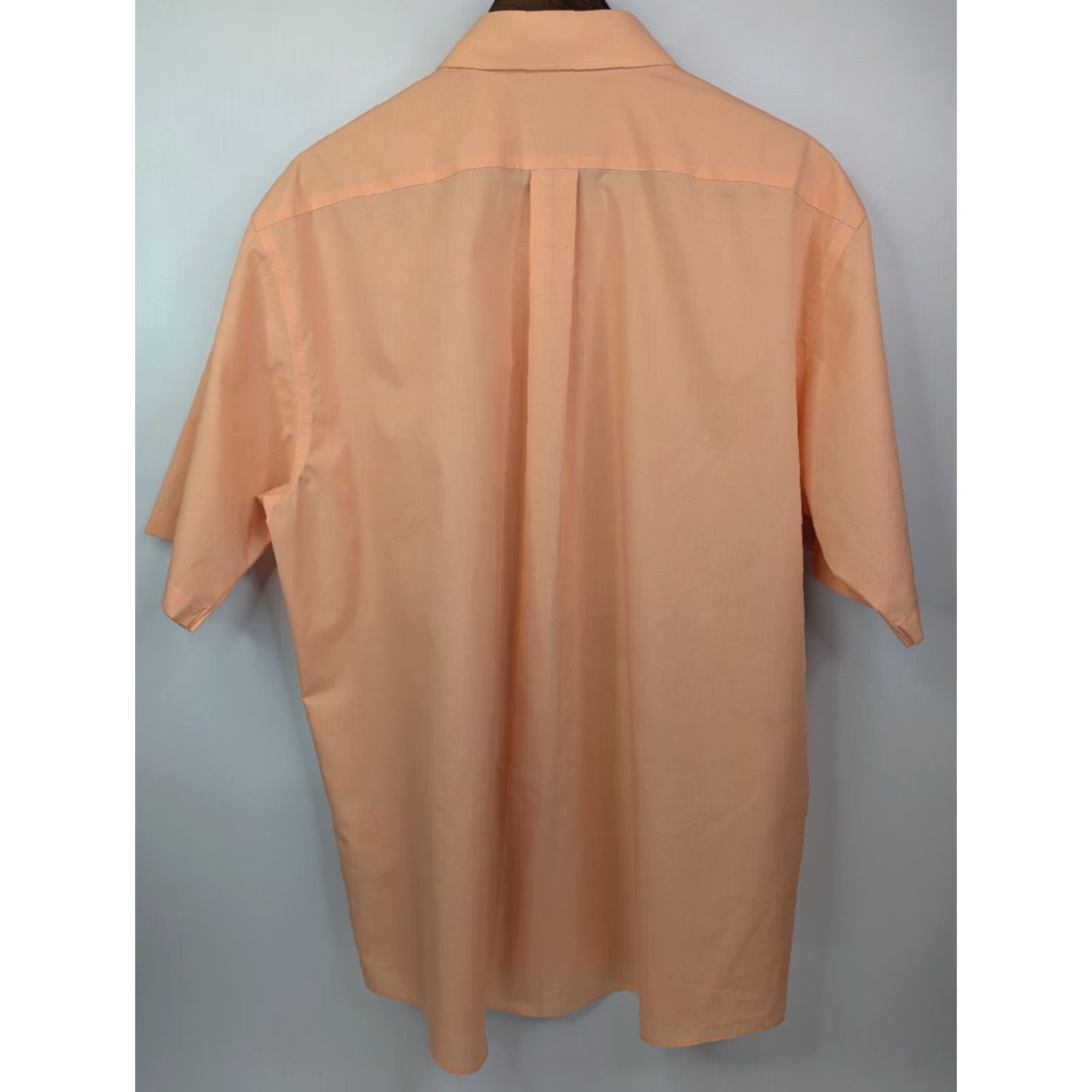 Stafford Stafford Shirt Mens Classic Fit The Everyday Short Sleeve Dress Shirt Orange 17.5 Size US XXL / EU 58 / 5 - 3 Thumbnail