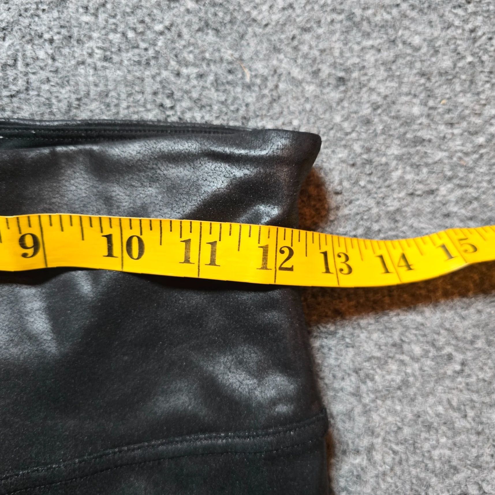Spanx Spanx Pants Women Medium Black Faux Leather Stretch Casual Capsule Minimal Leggings Size 32" / US 10 / IT 46 - 5 Thumbnail