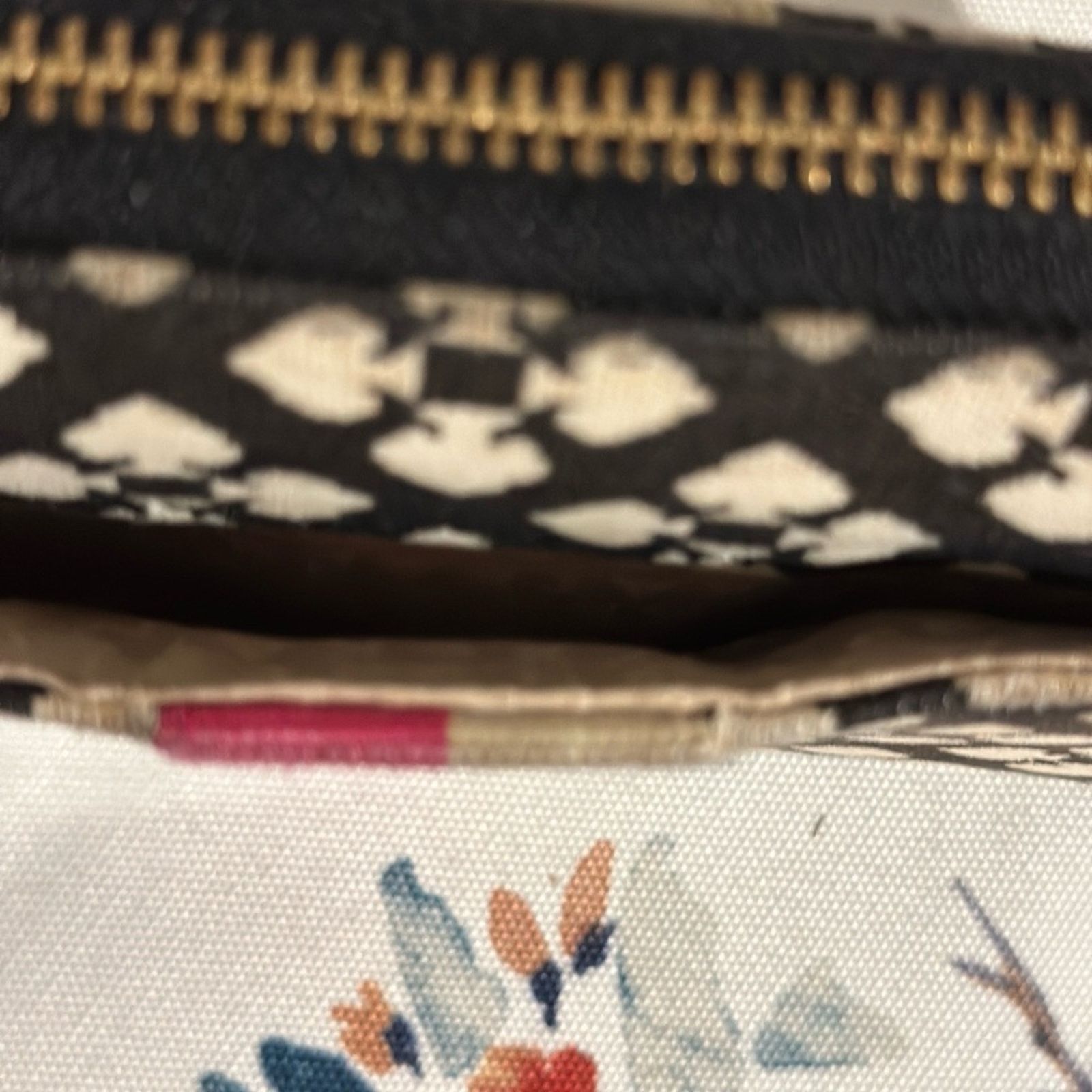 Kate Spade Kate Spade Black and White Patterned Clutch Size ONE SIZE - 4 Thumbnail