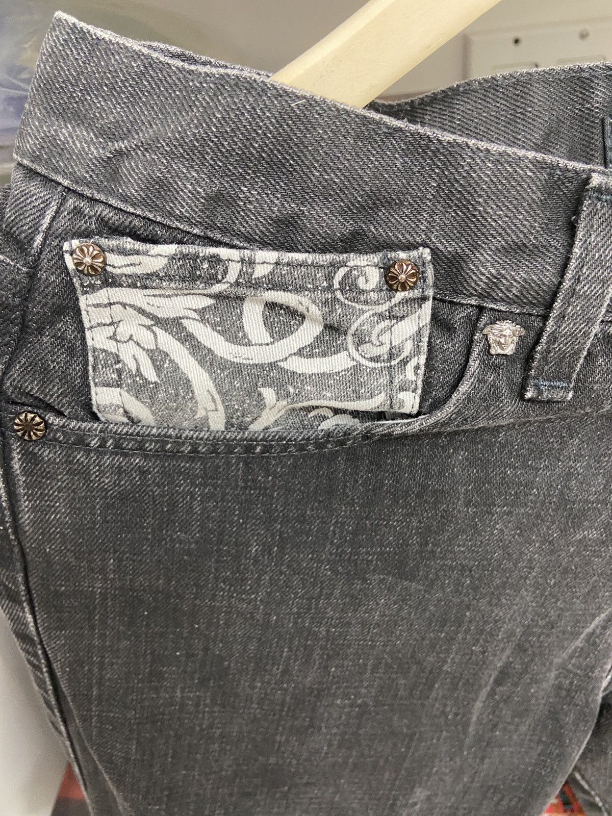 Versace Jeans Couture Vintage Versace Jeans Couture Men's Charcoal Black Jeans Size US 30 / EU 46 - 4 Thumbnail