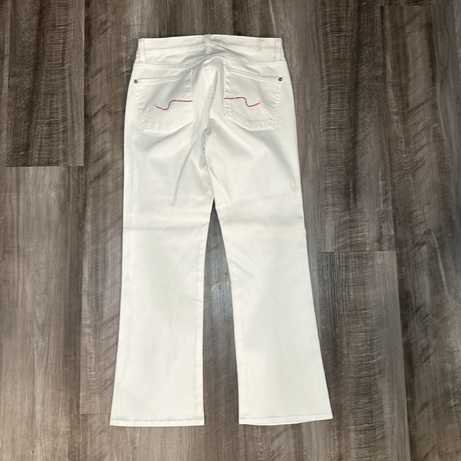 7 For All Mankind 7 For All Mankind Cropped Flare Jeans - 27 Size 27" / US 4 / IT 40 - 2 Thumbnail
