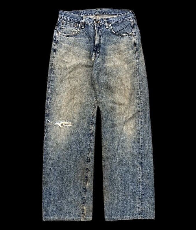 Vintage RUSTY DIRTY WIDE LEG SELVEDGE JEANS BY EDWIN Size US 31 - 1 Thumbnail