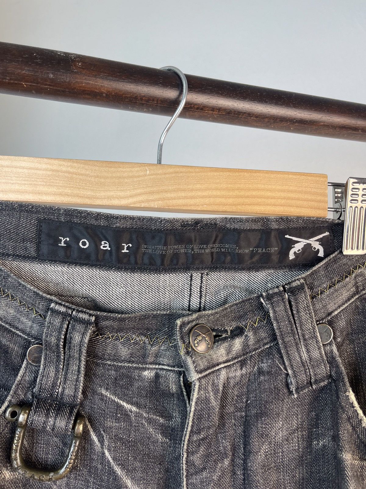 Roar Roar Japan knee damage Denim Pants Size US 34 / EU 50 - 16 Thumbnail