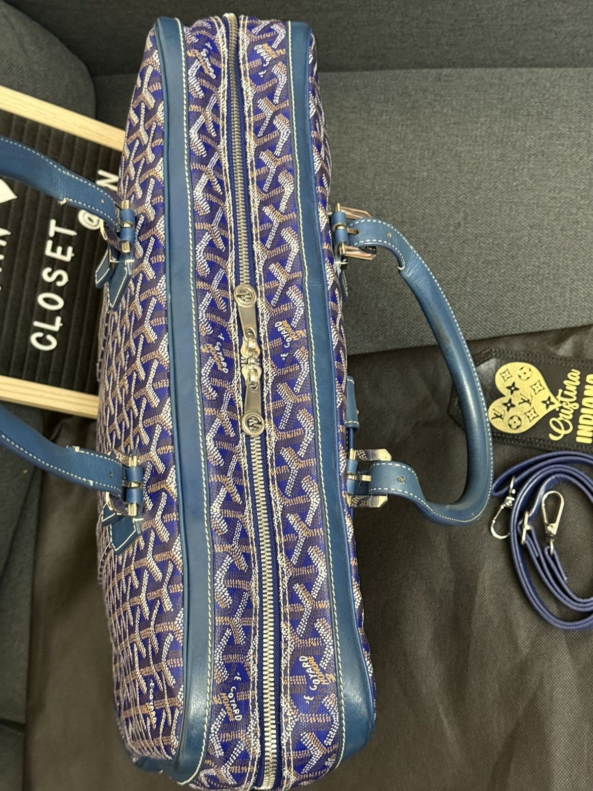 Goyard Goyard Blue Ambassade briefcase Size ONE SIZE - 4 Thumbnail