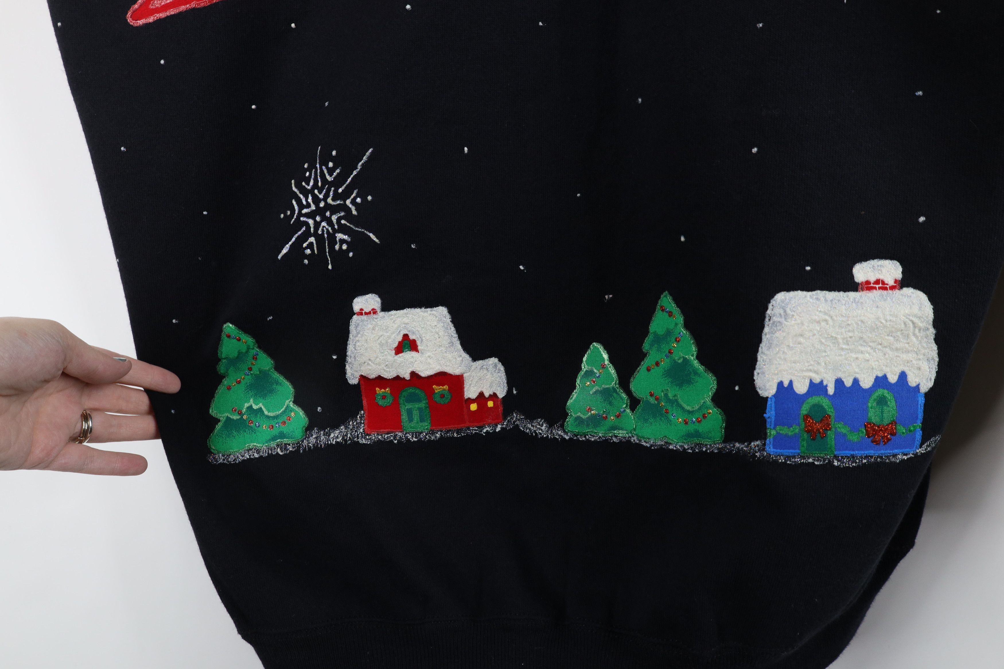 Vintage Vintage 90s Streetwear Puffy Paint Crewneck Sweatshirt USA Size XXL / US 16-18 / IT 52-54 - 5 Thumbnail