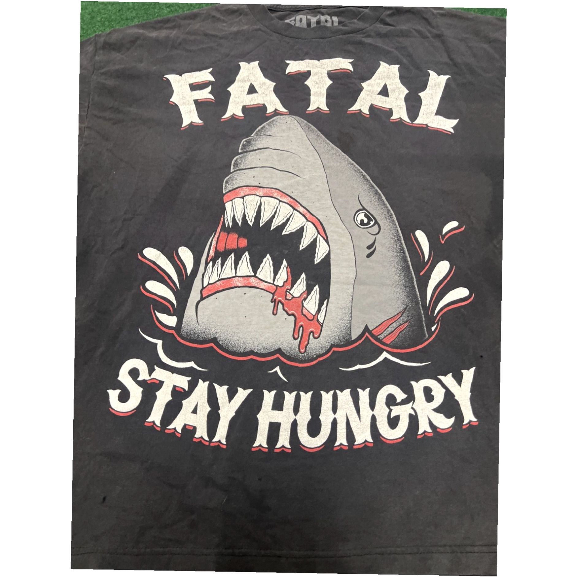 Vintage Stay Hungry T Shirt 2XL Fatal Crew Shark Work Outdoors Summer Shirt Size US XXL / EU 58 / 5 - 2 Thumbnail