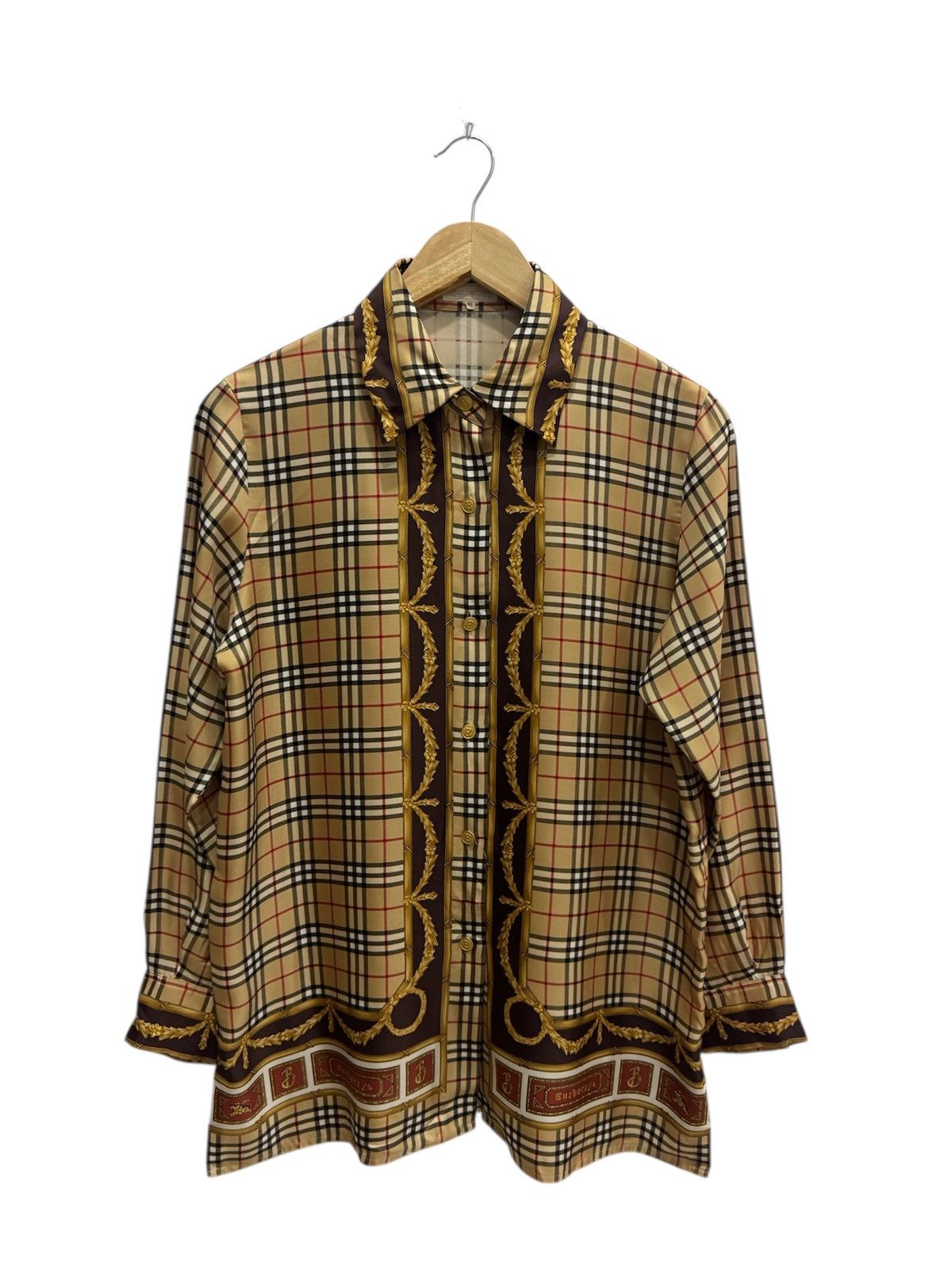 Burberry Vintage Burberrys Nova Check Baroque Style Overprint Size US S / EU 44-46 / 1 - 1 Thumbnail