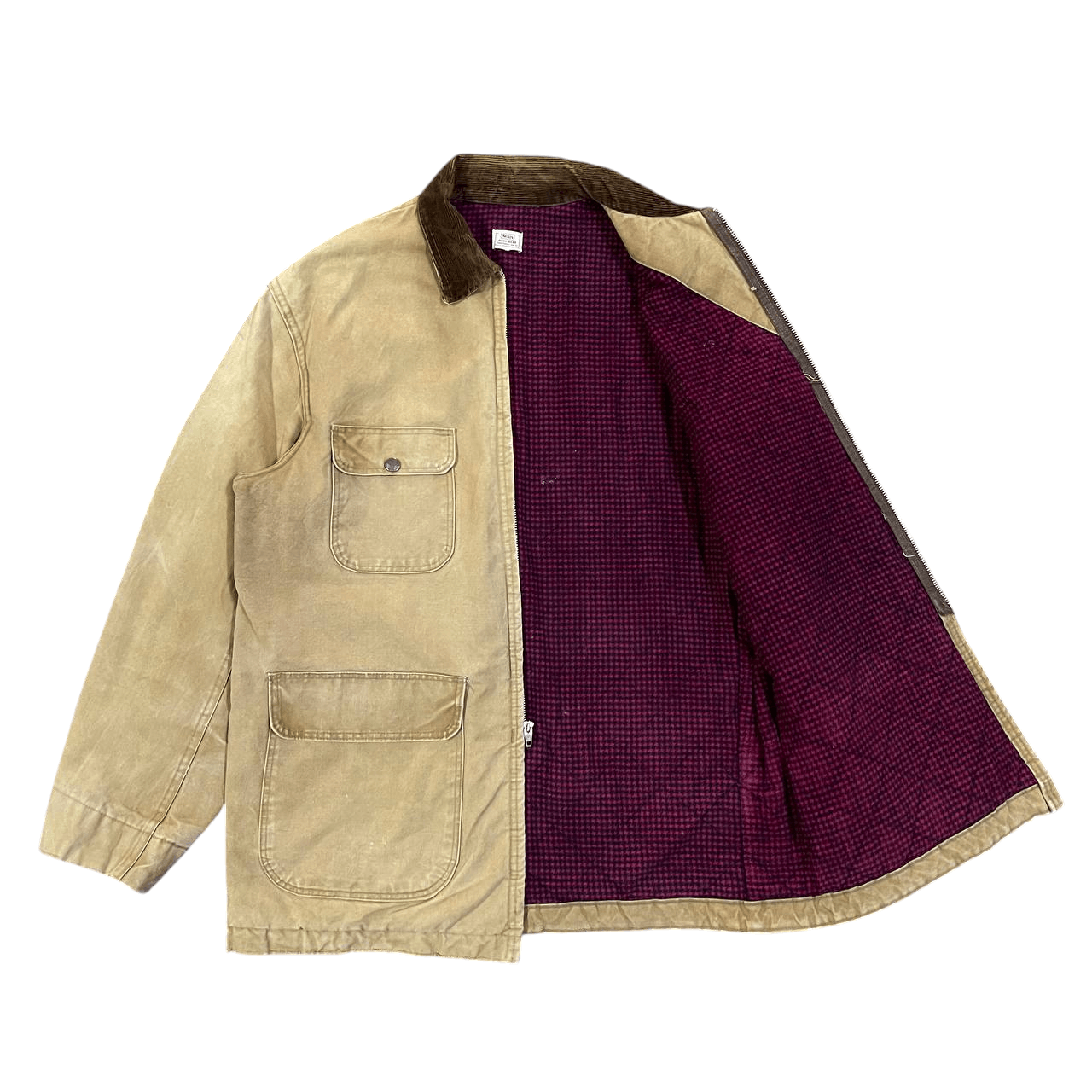 Sears Vintage 50's Sears Workwear Canvas Chore Jacket Size US M / EU 48-50 / 2 - 1 Thumbnail