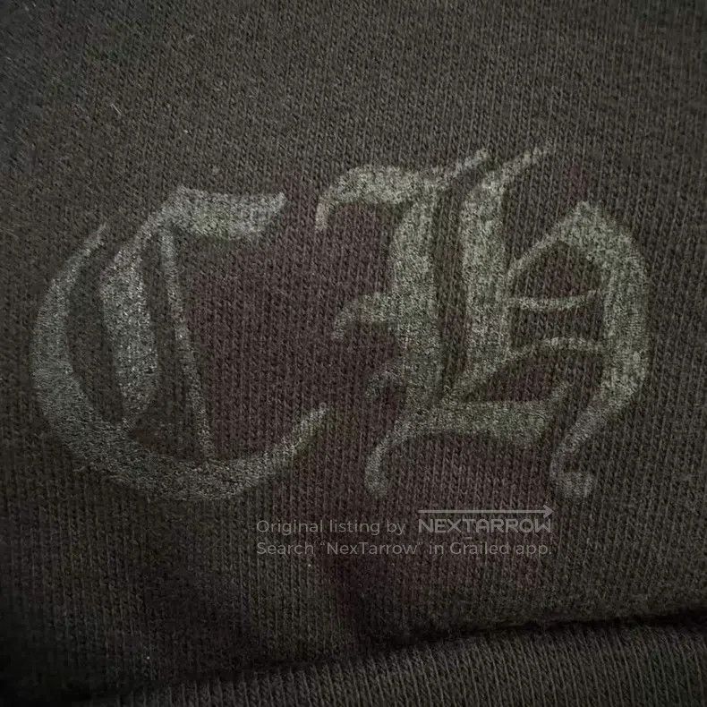 Chrome Hearts CHROME HEARTS Size XXL Black velvet hooded sweater Size US XXL / EU 58 / 5 - 7 Thumbnail