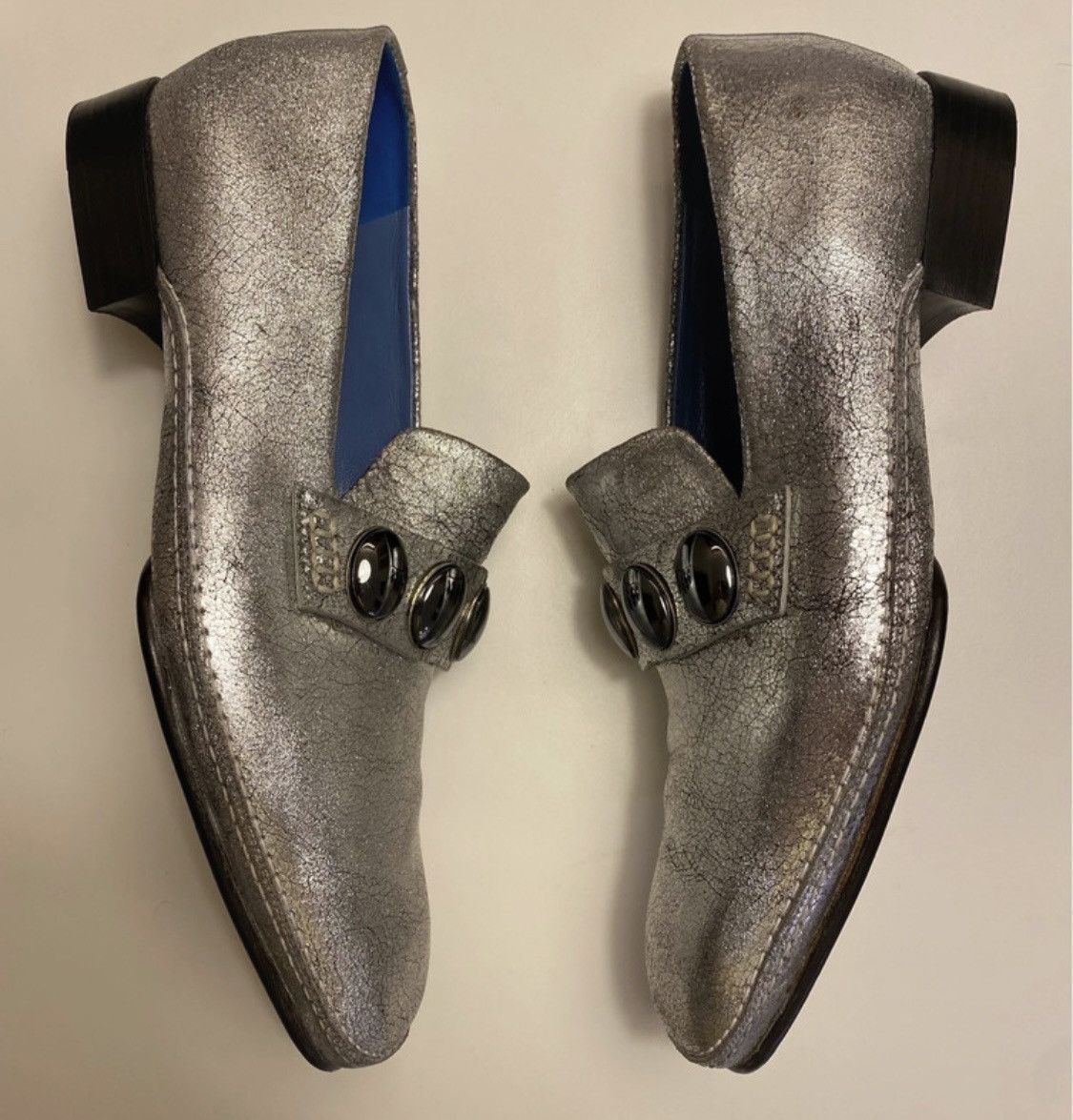 Quercioli Loafers in craquelé leather Size US 8.5 / EU 41-42 - 6 Thumbnail