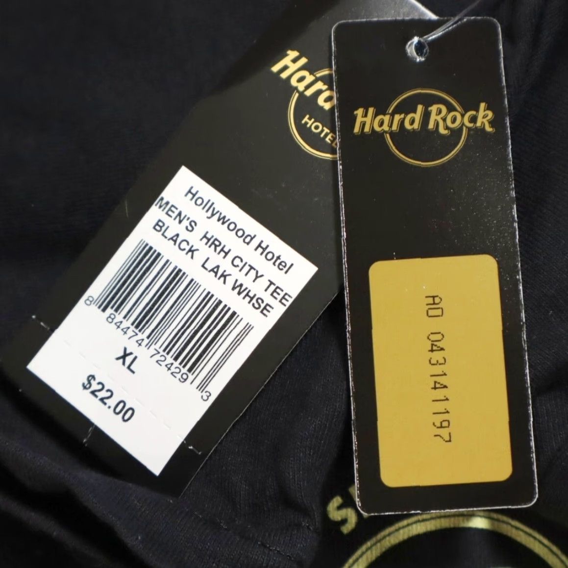 Hard Rock Cafe Hard Rock Café Hollywood FL Solid T-Shirt Black Men's XL Shirt Size US XL / EU 56 / 4 - 6 Thumbnail