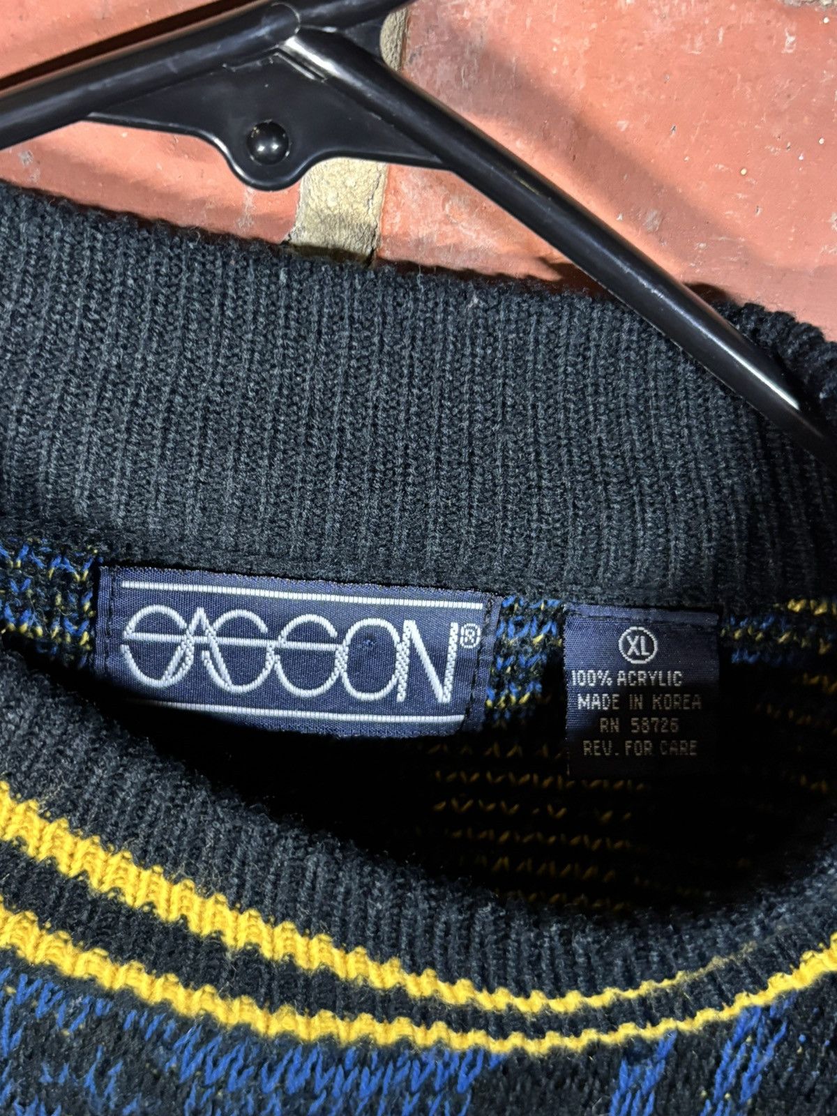 Other Vintage 90s Sasson Sweater Geometric Grandpa Abstract XL Size US XL / EU 56 / 4 - 5 Thumbnail