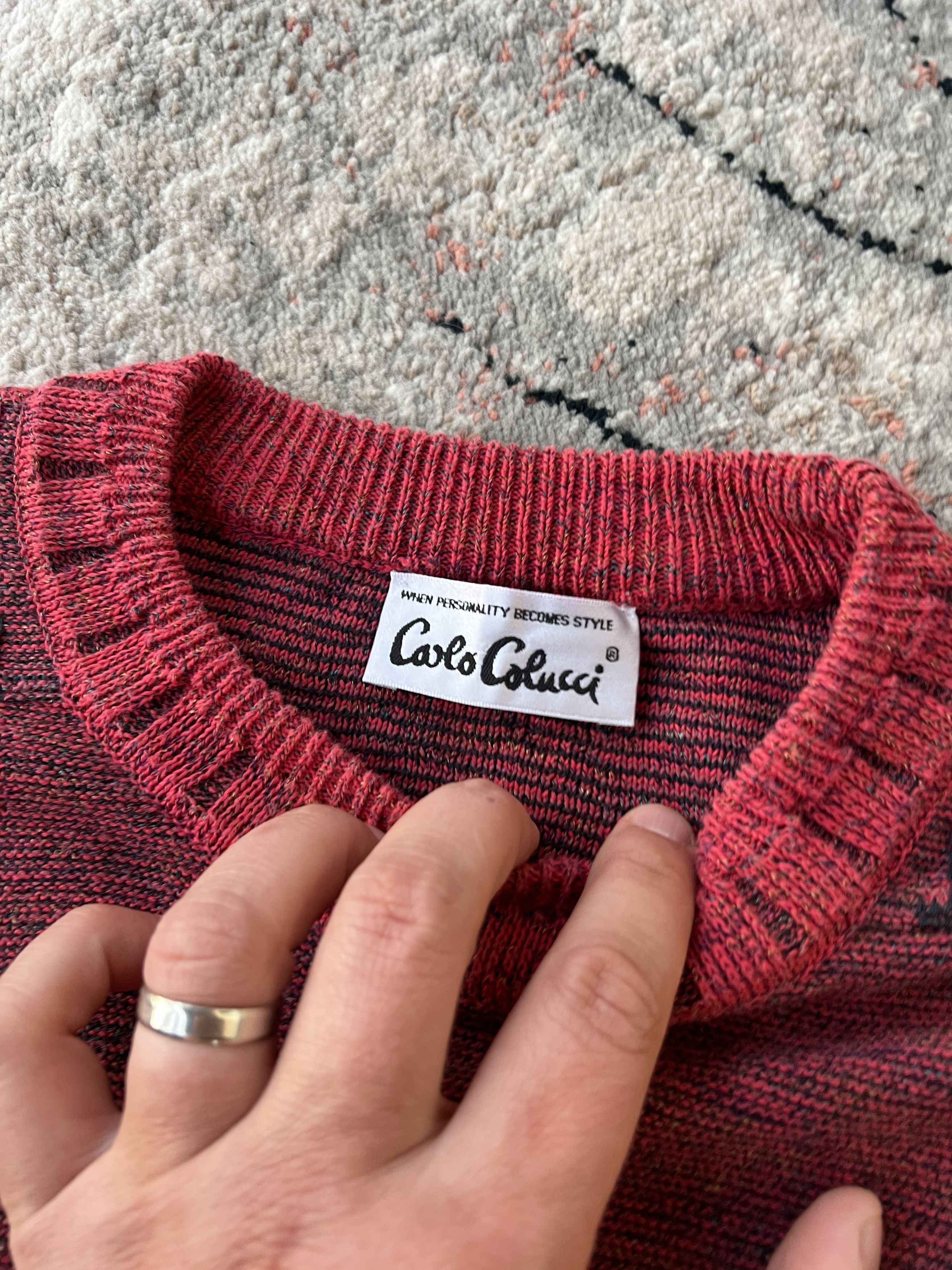 Carlo Colucci × Vintage Carlo Colucci Vintage Sweater Size US M / EU 48-50 / 2 - 4 Thumbnail