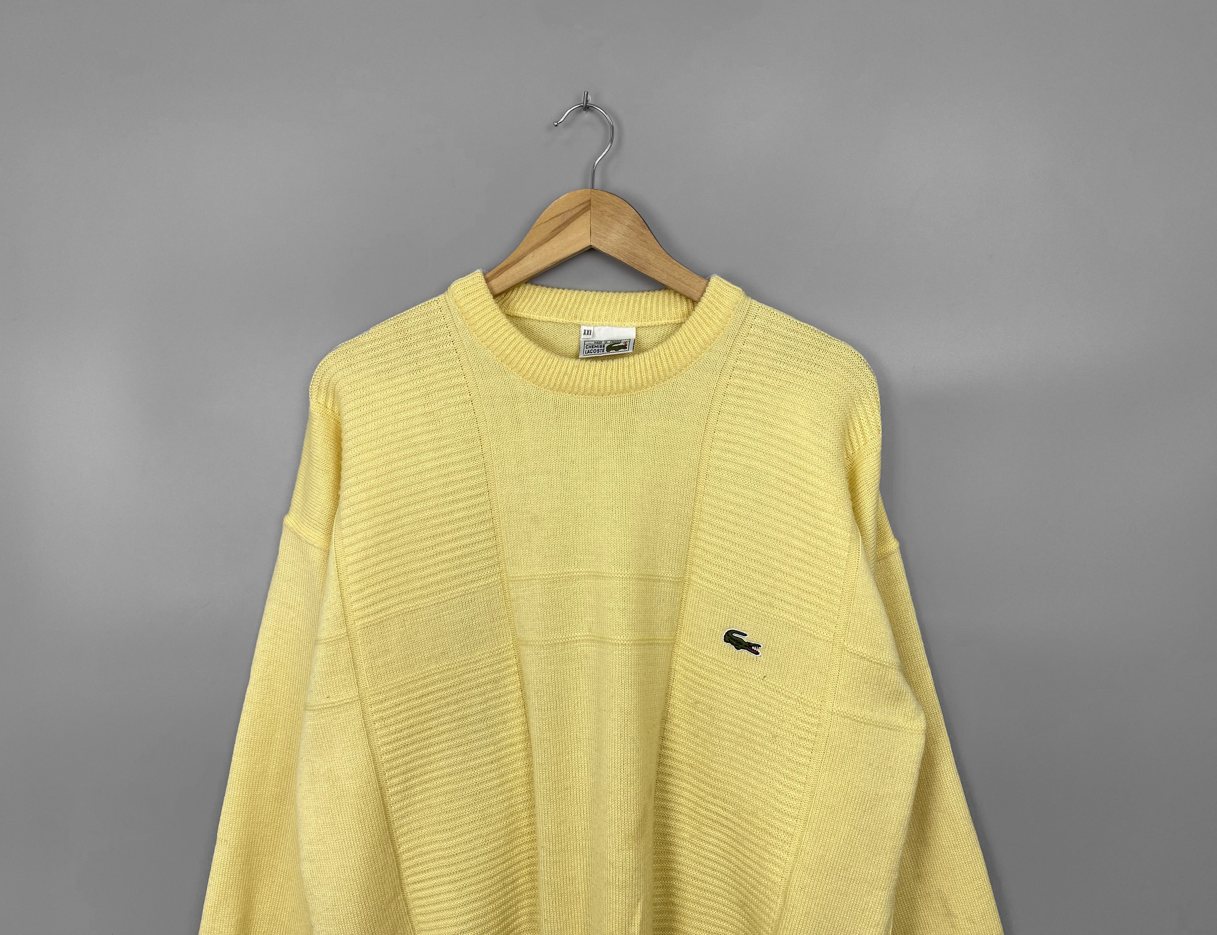 Lacoste Vintage LACOSTE Chemise Sweater Made in France Size US XXL / EU 58 / 5 - 2 Thumbnail